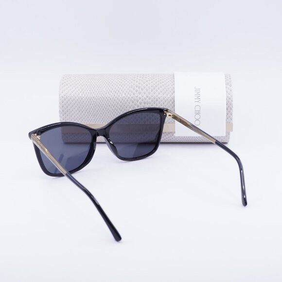 Jimmy Choo Jimmy Choo BA/G/S 0807 IR Sunglasses Black/Crystal Cat Eye Size ONE SIZE - 9 Thumbnail