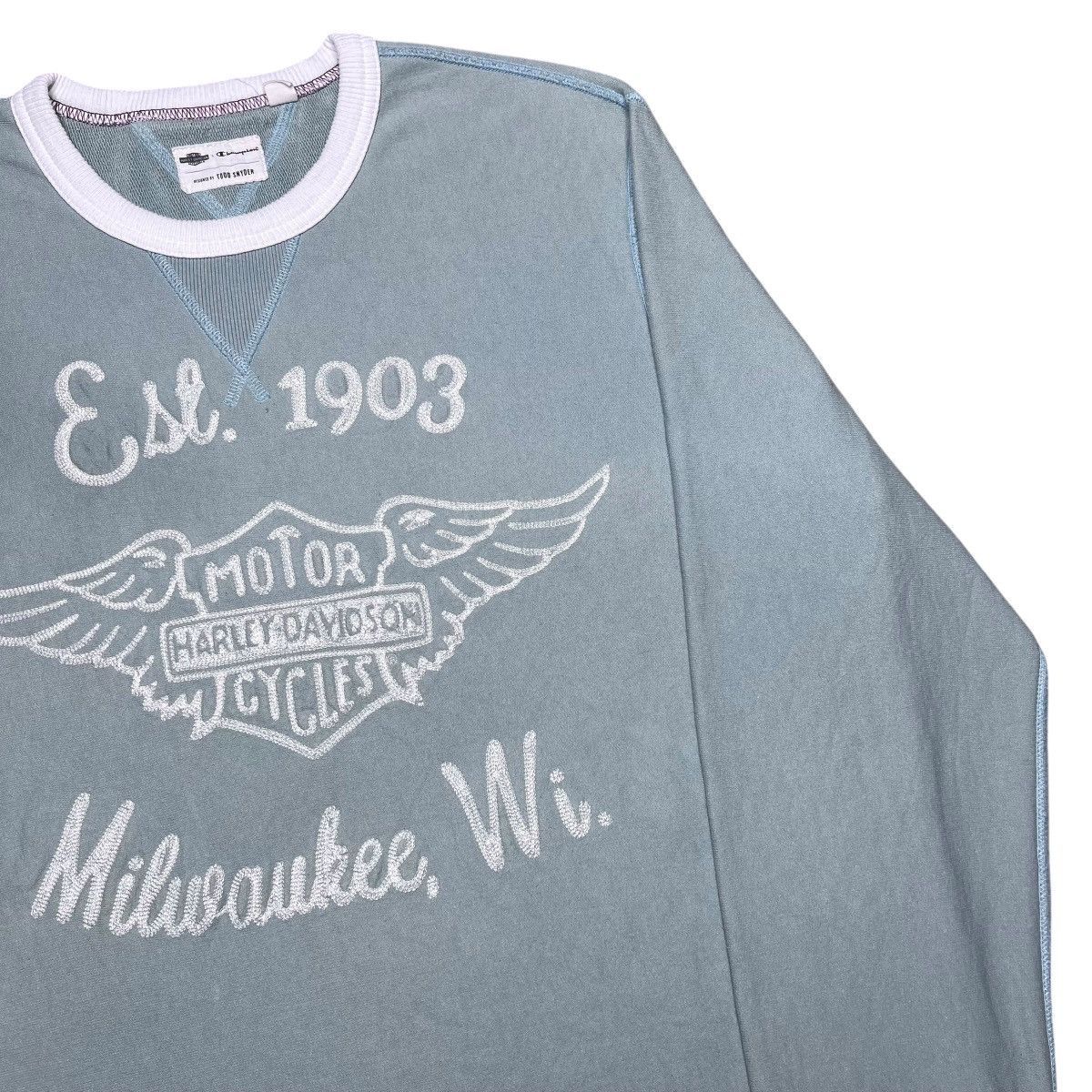 Champion × Todd Snyder Champion Todd Snyder Harley Davidson Milwaukee Sweatshirt Size US XL / EU 56 / 4 - 14 Thumbnail