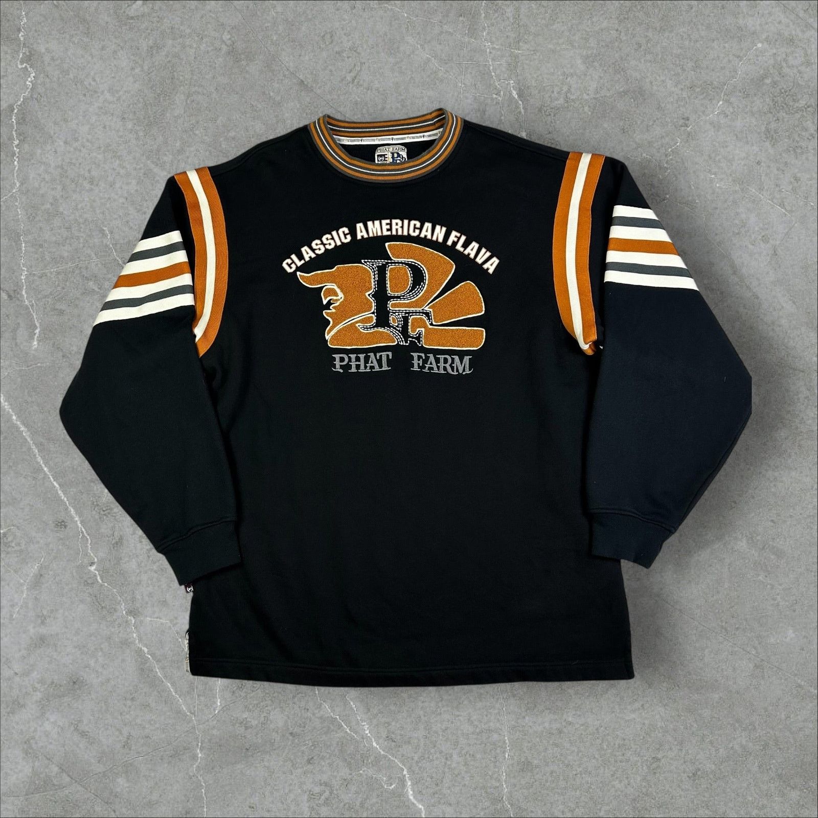 Phat Farm Phat Farm Classic American Flava Crewneck Pullover - XL Size US XL / EU 56 / 4 - 1 Thumbnail