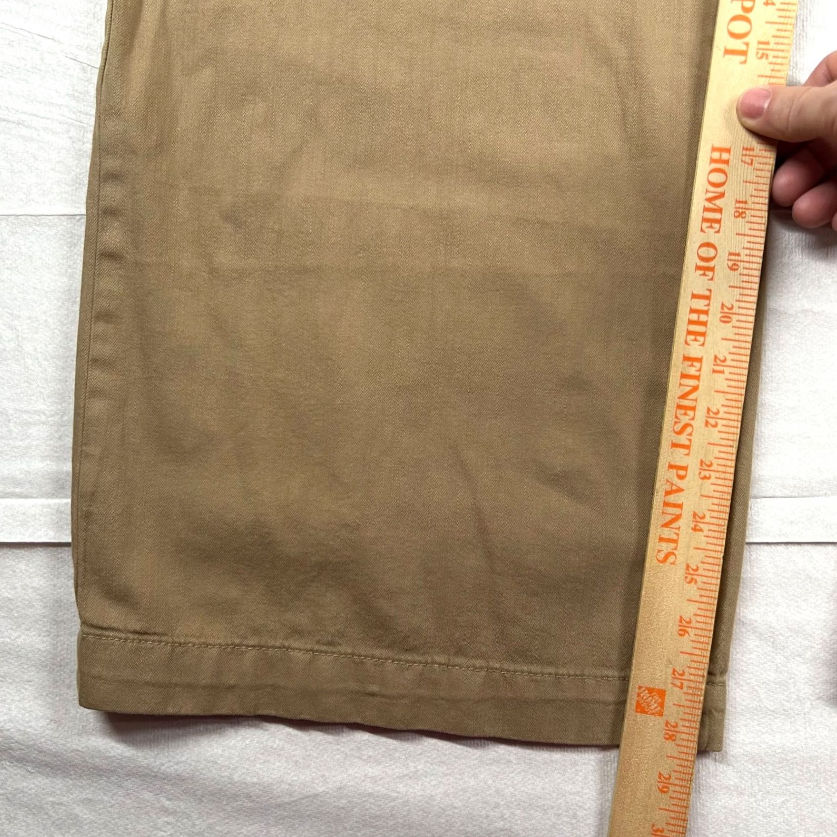 Old Navy Old Navy Pants Women High Rise Drapey Drawcord Wide Leg Baggy Tan Canvas Size 32" / US 10 / IT 46 - 7 Thumbnail