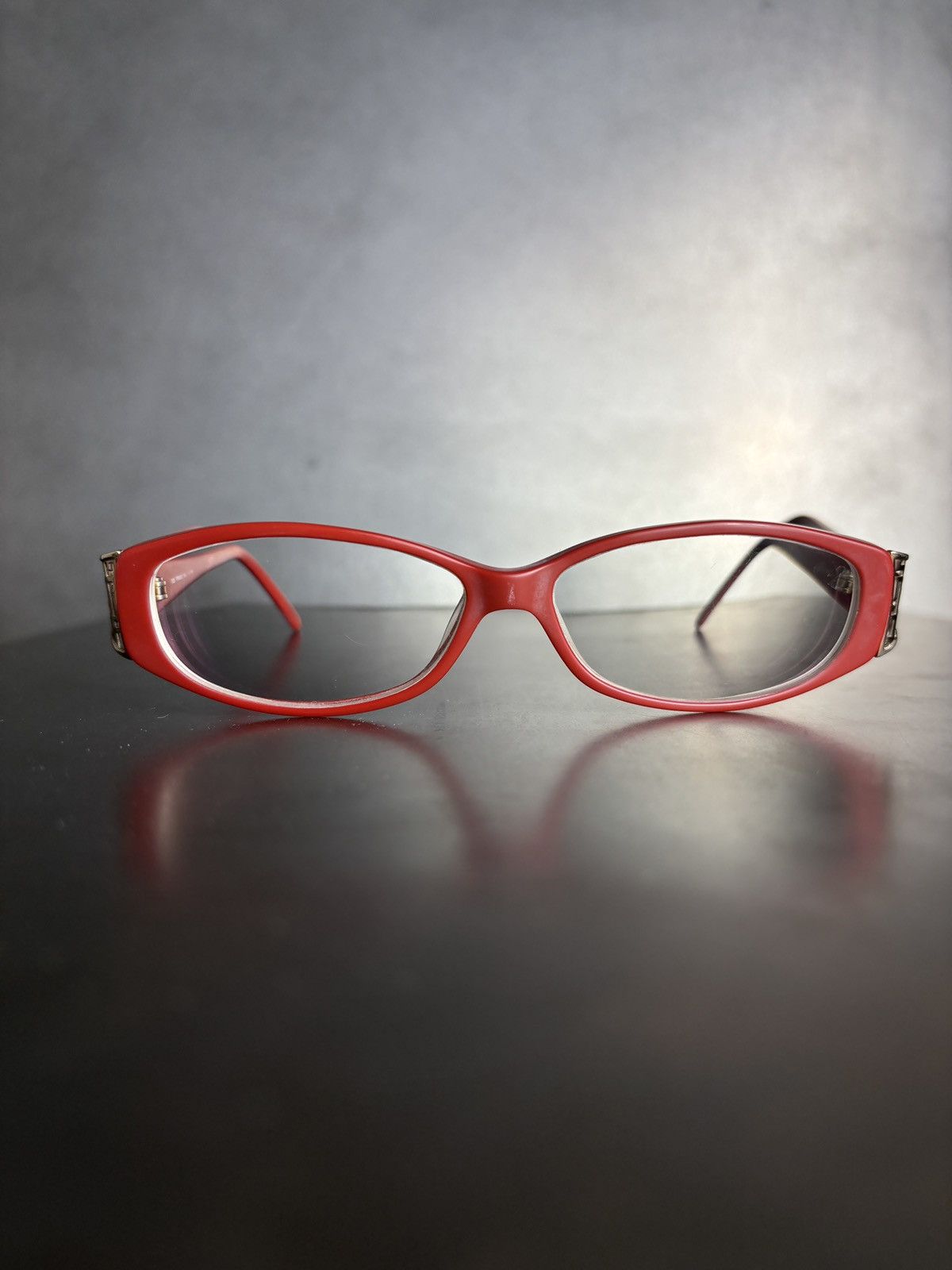 Fendi 2006 Fendi Glasses Vintage Frames F697 Red Y2K Oval Cat Eye Size ONE SIZE - 2 Thumbnail