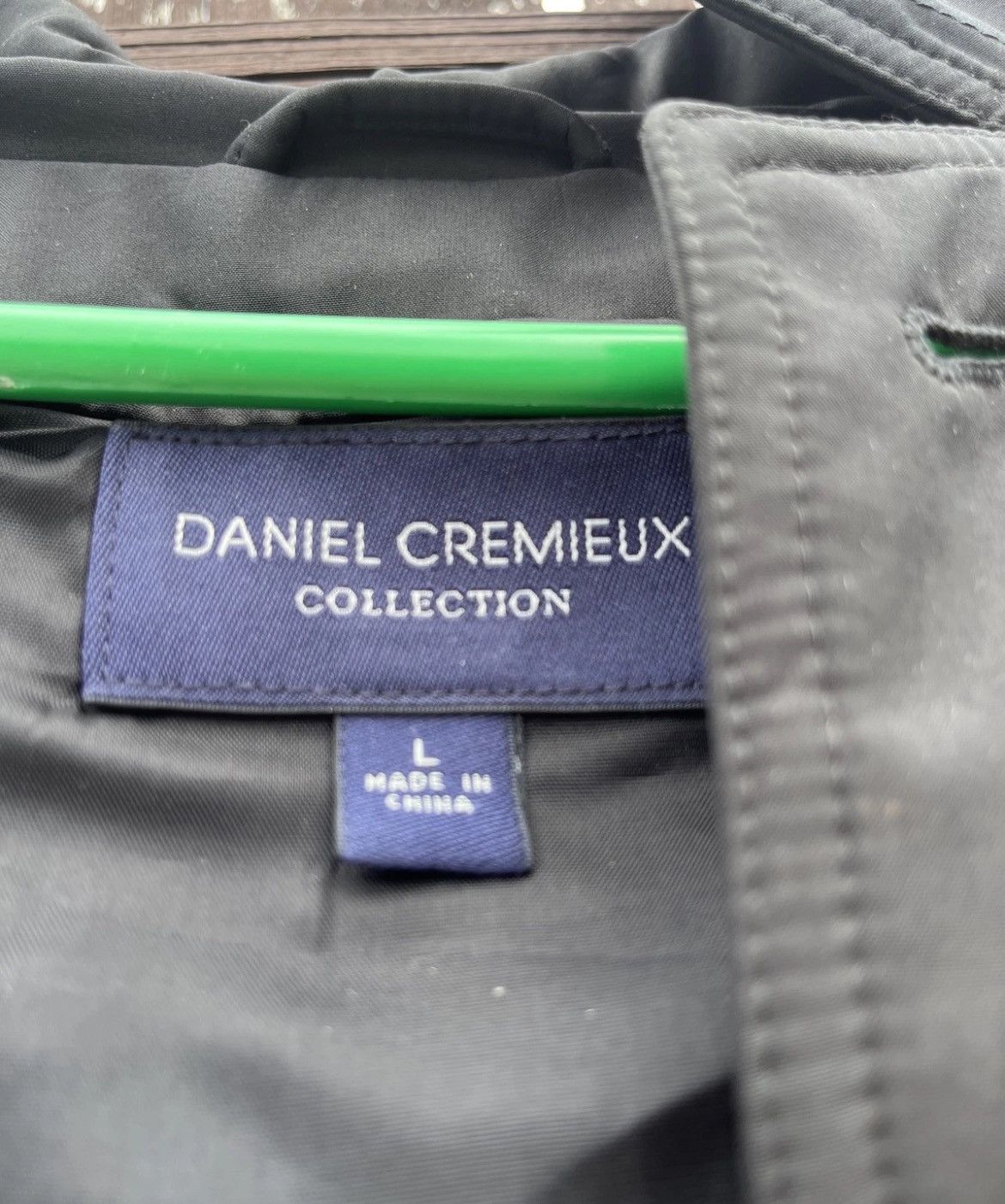 Daniel Cremieux Daniel Cremieux Men's Black Rain Trench Coat Jacket Size US L / EU 52-54 / 3 - 4 Thumbnail