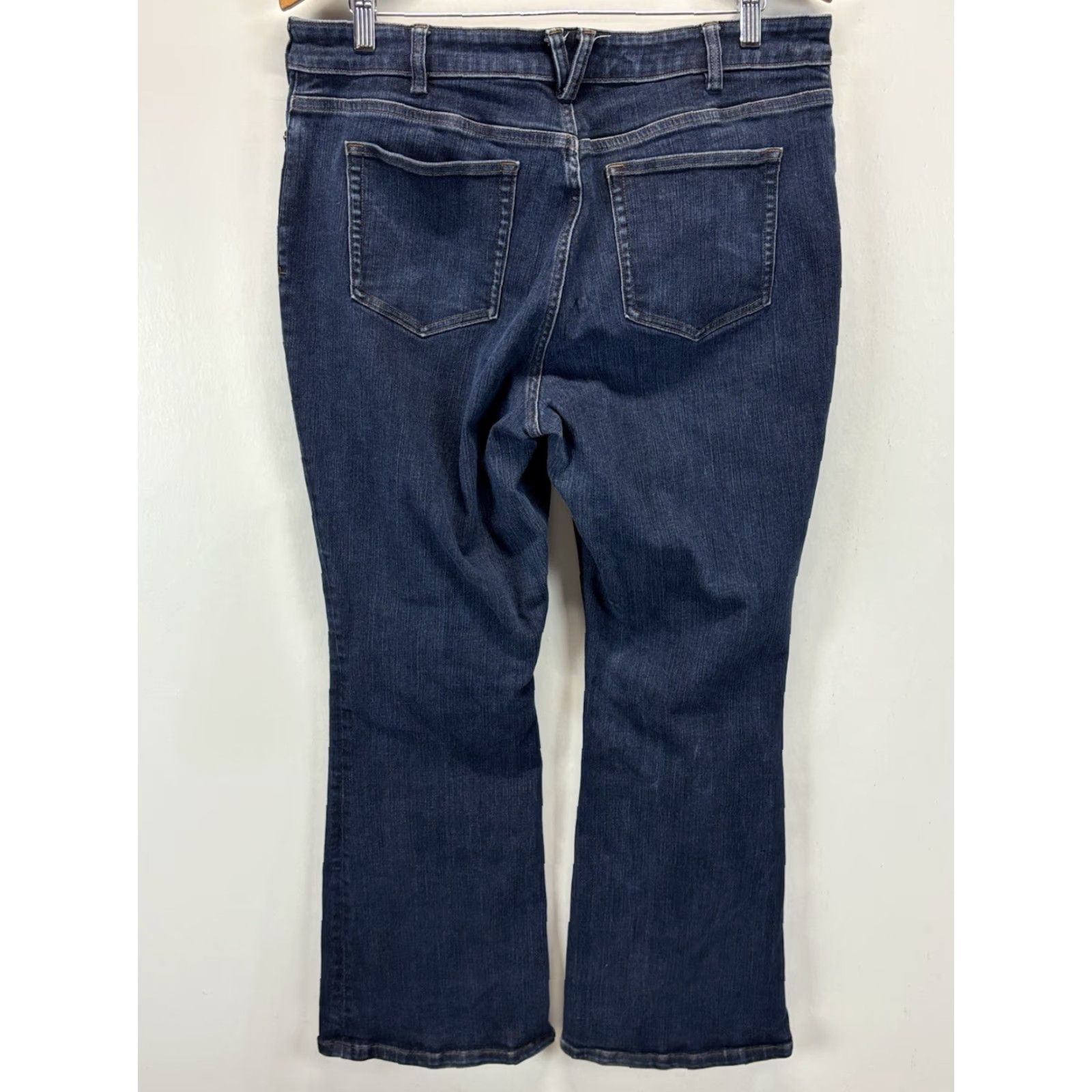 Denime Duluth Jeans Womens 16 Regular Blue Denim Stretch Mid Rise Bootcut Leg Size 38" / US 16 / IT 52 - 3 Thumbnail