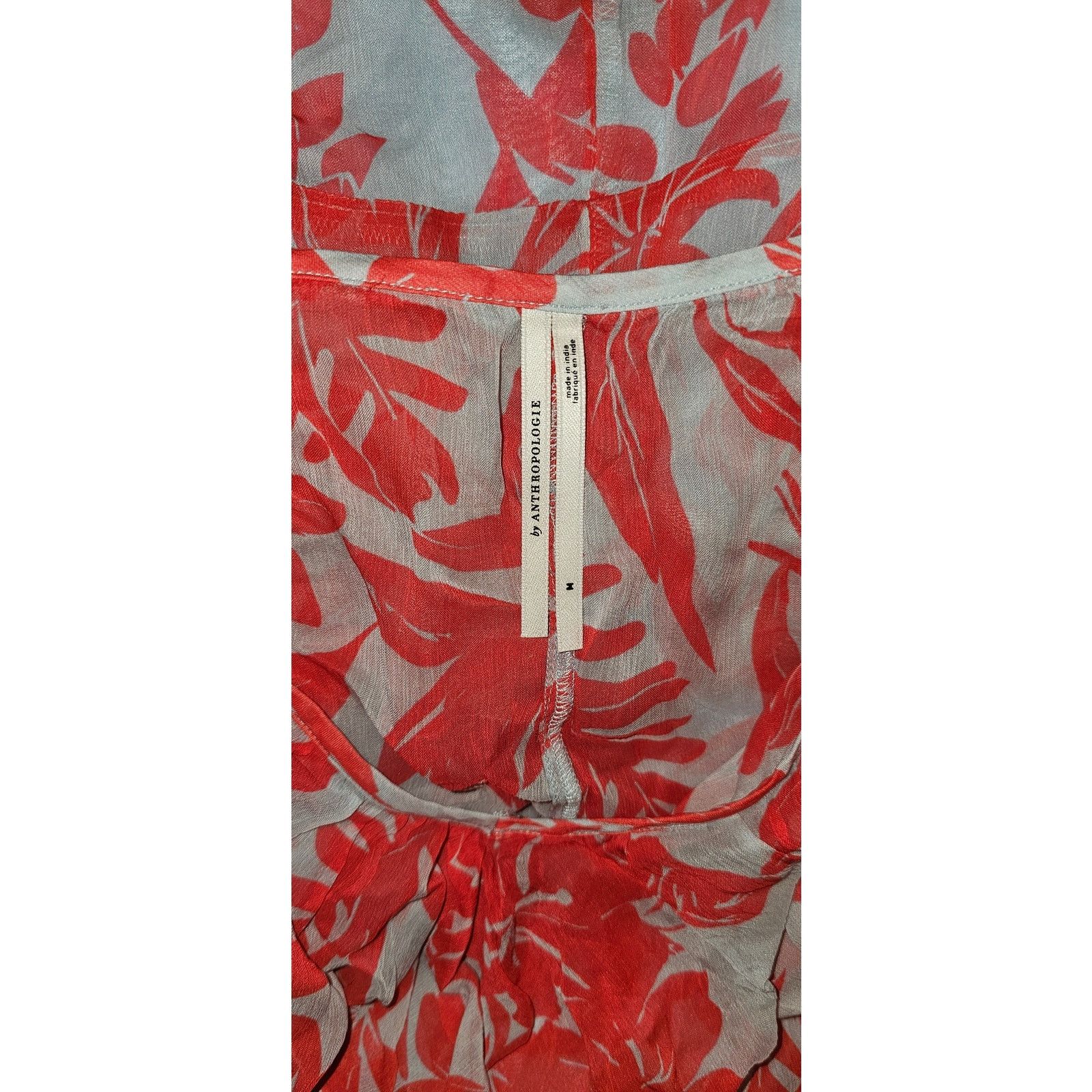 Anthropologie New Anthropologie Long-Sleeve V-Neck Chiffon Midi Dress Size M / US 6-8 / IT 42-44 - 4 Thumbnail