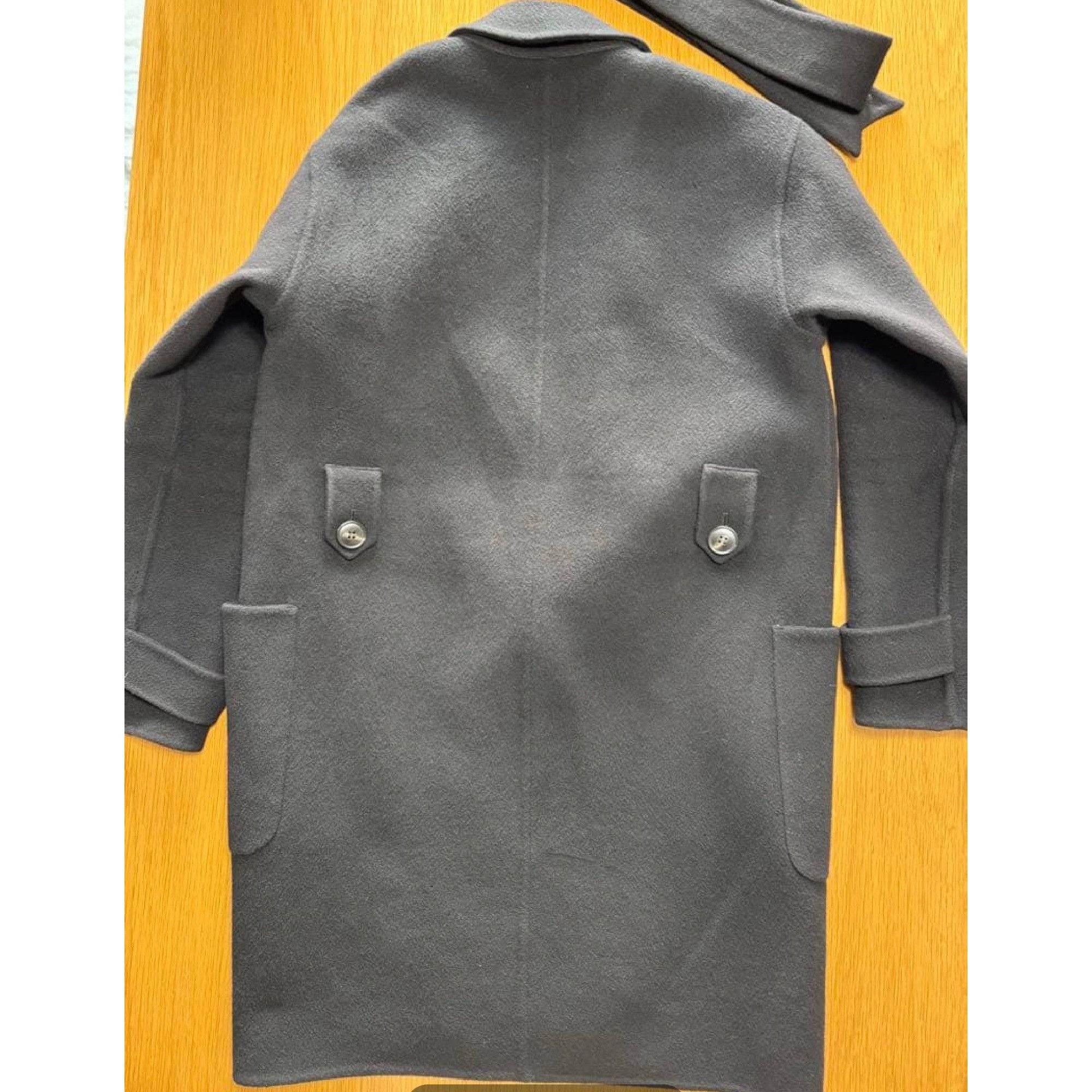 Sezane Sezane black full wool Rick coat SZ34 bust40 Size XS / US 0-2 / IT 36-38 - 4 Thumbnail