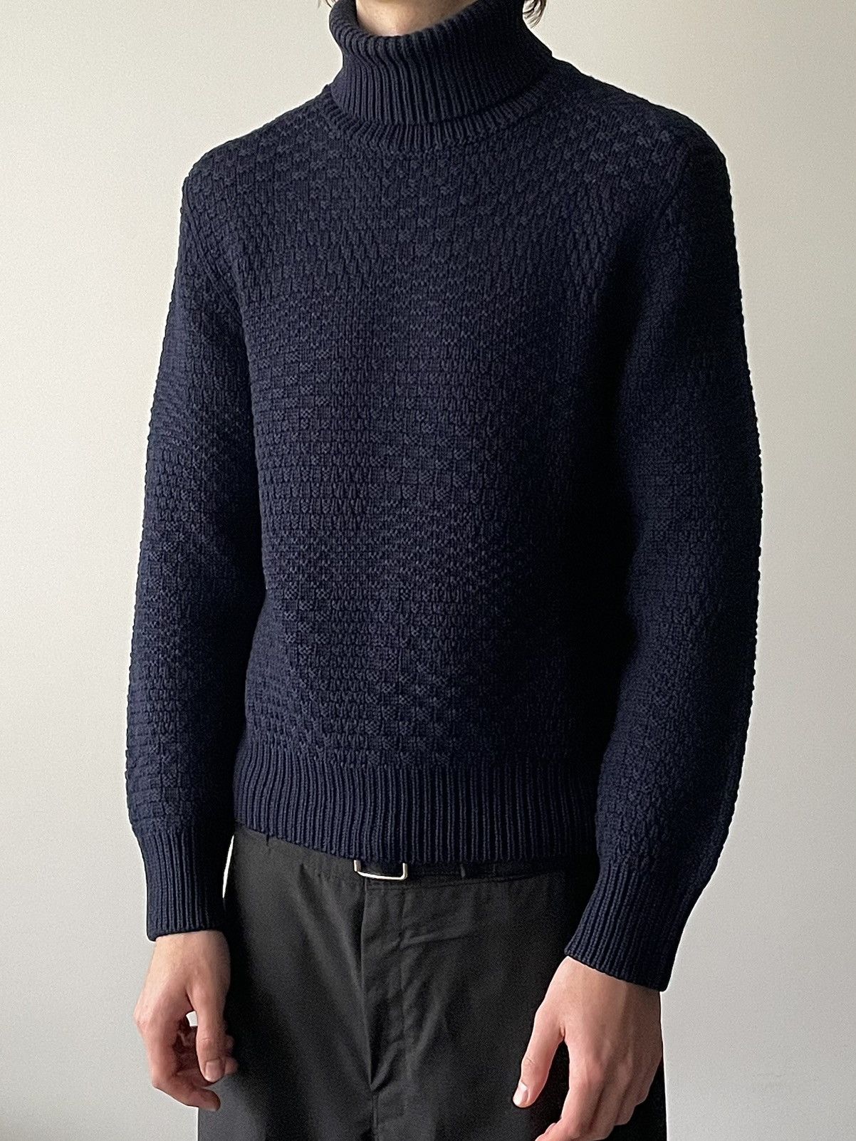 Maison Margiela Martin Margiela AW07 Check Weave Heavy Wool Sweater Size US S / EU 44-46 / 1 - 2 Thumbnail