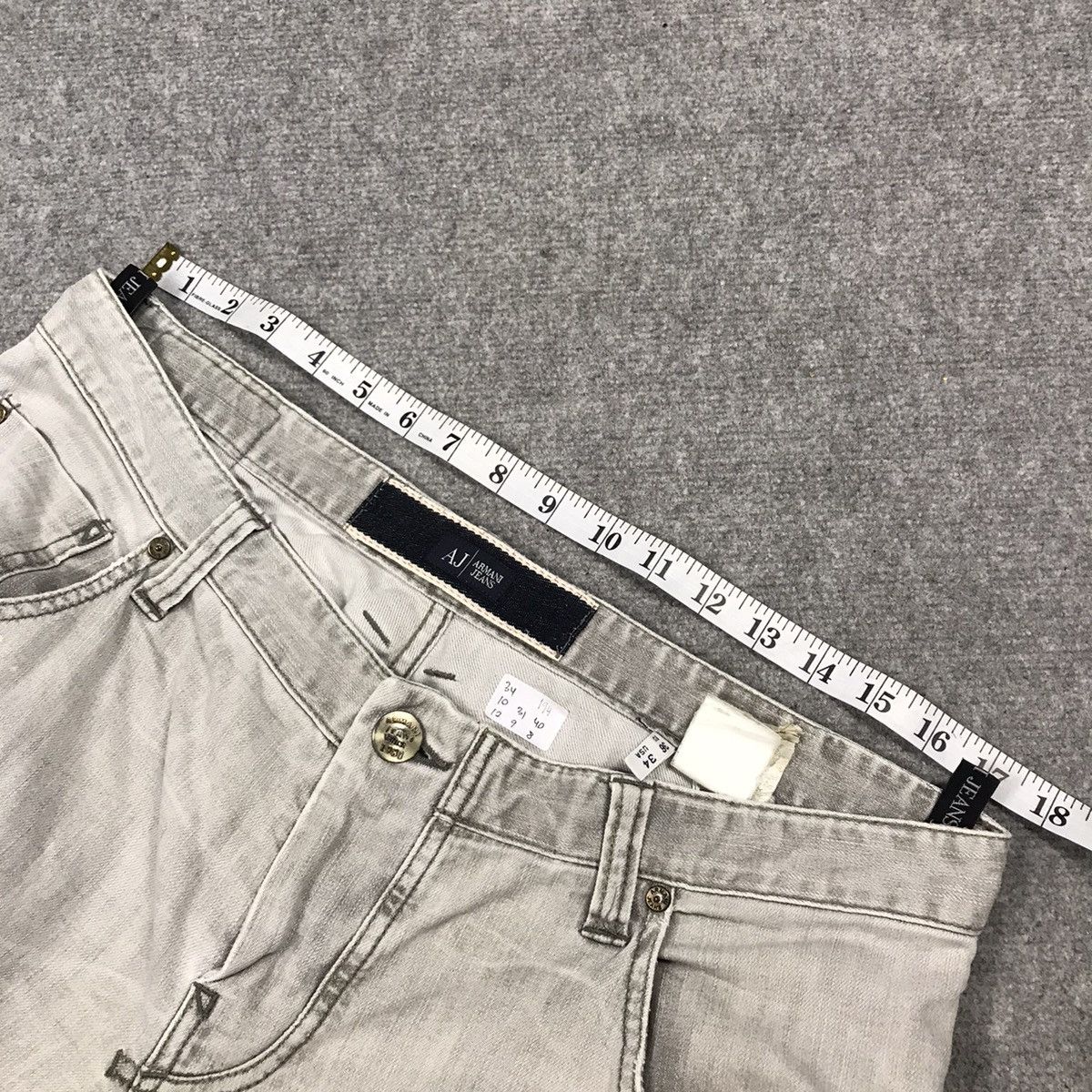 Armani × Emporio Armani × Japanese Brand ARMANI JEANS LIGHT WASH FADED DENIM PANTS Size US 34 / EU 50 - 13 Thumbnail