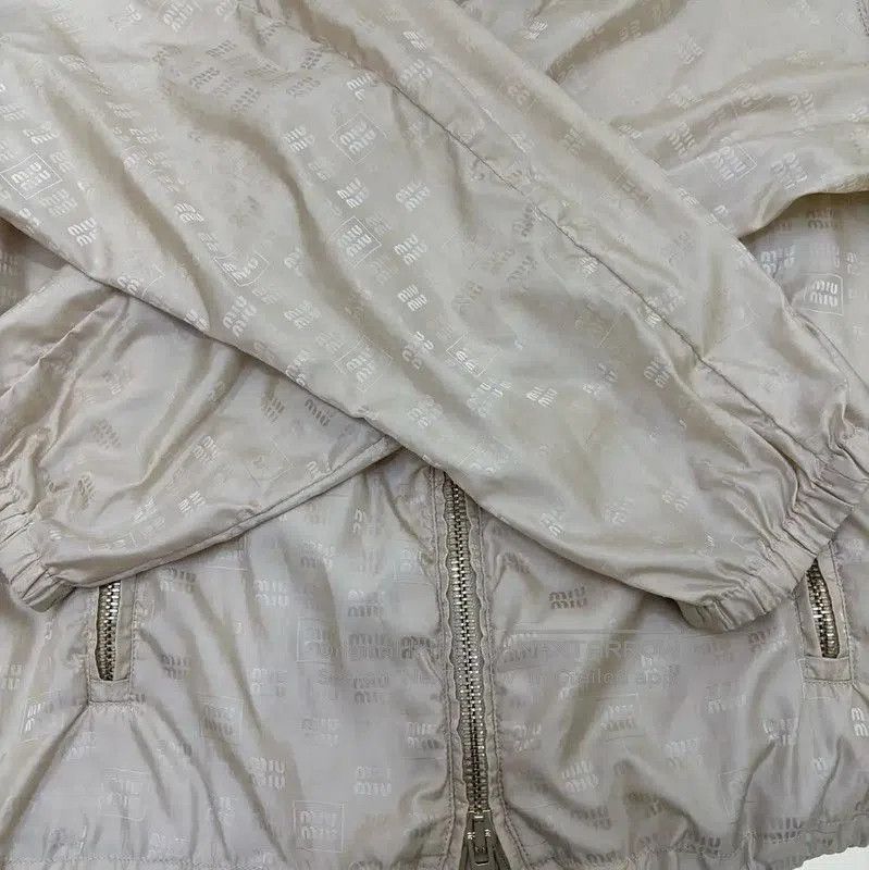 Miu Miu Miu Miu Women's Spring Fall Gold Nylon Jacket . Size S / US 4 / IT 40 - 5 Thumbnail