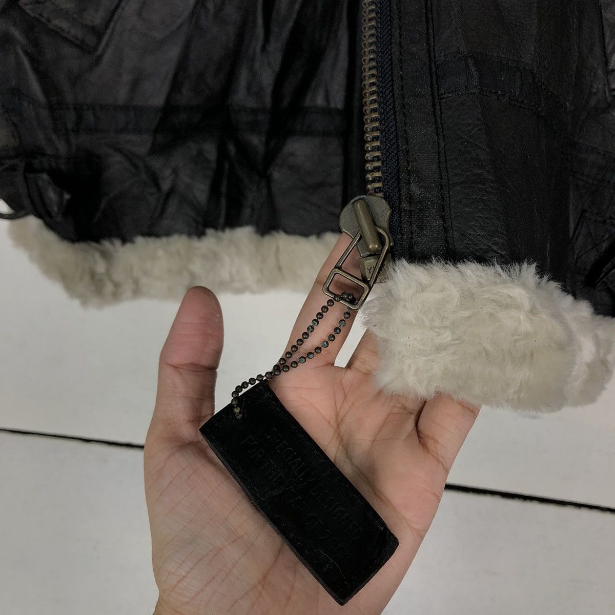 Japanese Brand 🔥Vtg Genuine Leather Jacket Suntory Coffee Boss Shearling Size US L / EU 52-54 / 3 - 16 Thumbnail