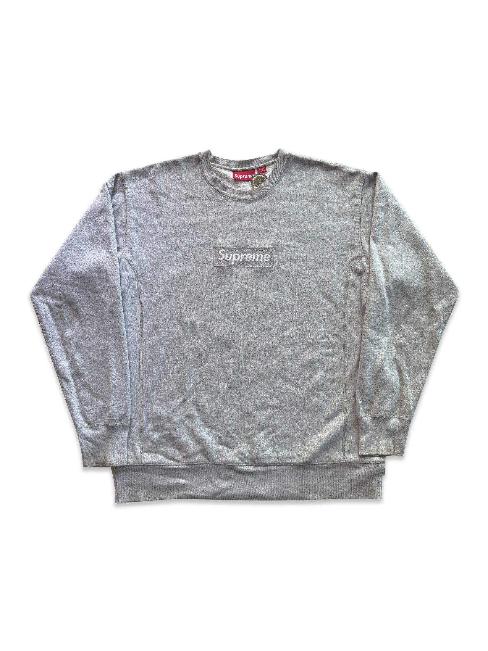 Supreme Supreme Crewneck Sweatshirt with sideways logo | Grailed