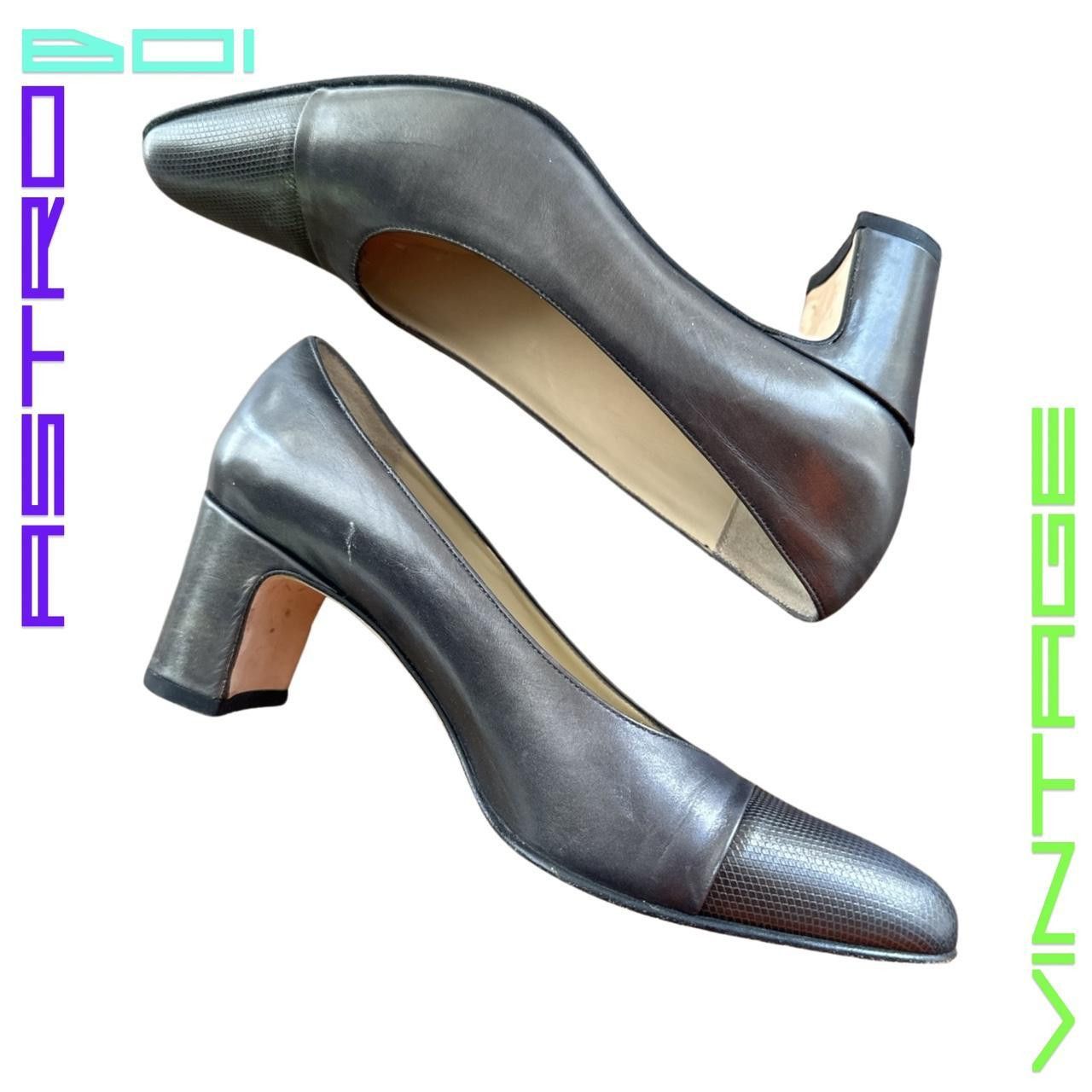 Other VINTAGE BROWN RETRO LEATHER HEELS SIZE 6.5 Size US 6.5 / IT 36.5 - 3 Thumbnail