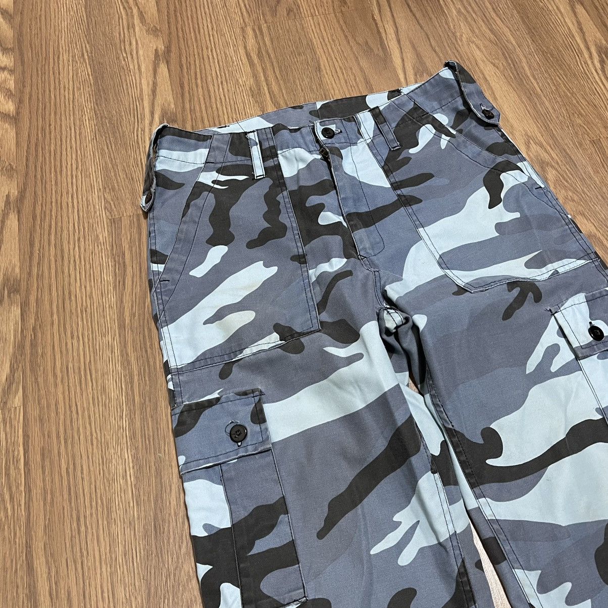 Vintage Rare Vintage army military blue camo cargo pants 34 32 30 Size US 34 / EU 50 - 4 Thumbnail