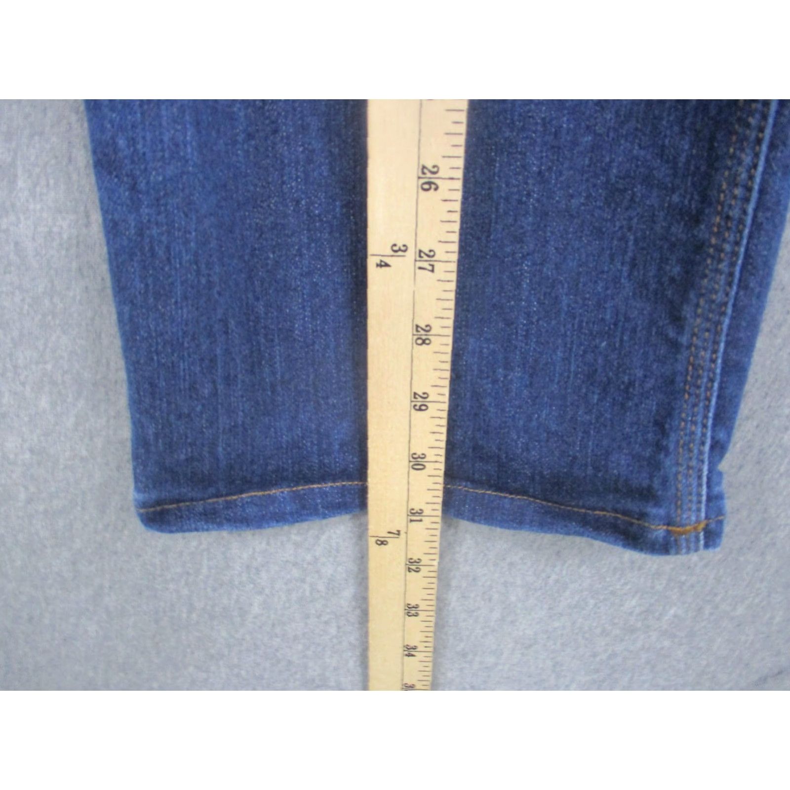 Vintage Origin Jeans Mens 40x32 Blue Denim Straight Leg Workwear Leg Jeans USA Rise Mid 5-Pocket O/E Legit Fit Mens Size US 40 / EU 56 - 5 Thumbnail