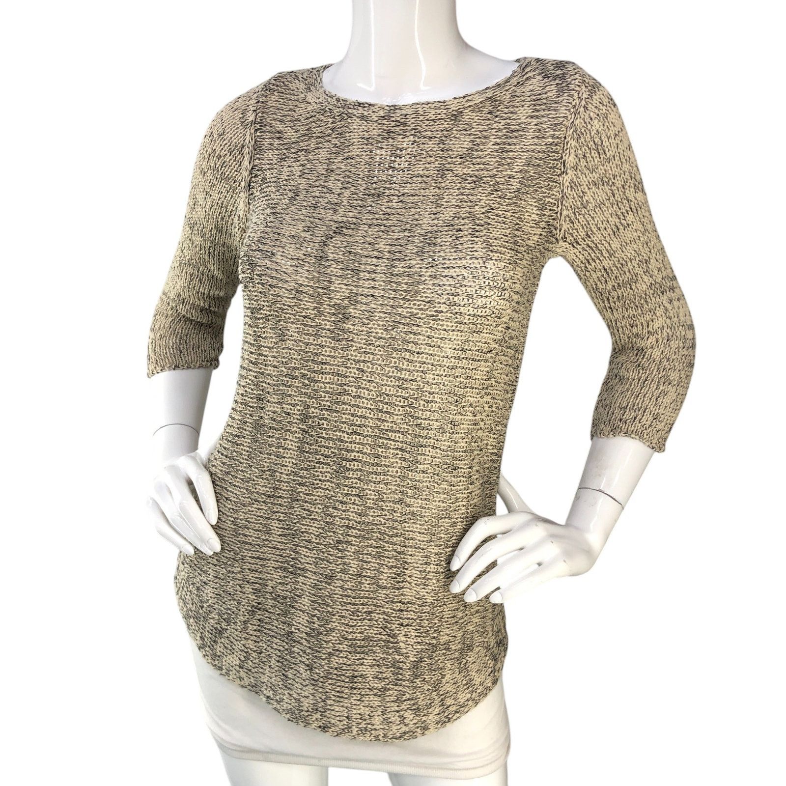 Eileen Fisher Eileen Fisher Size S Sweater Open Knit Organic Cotton Linen Size S / US 4 / IT 40 - 1 Thumbnail