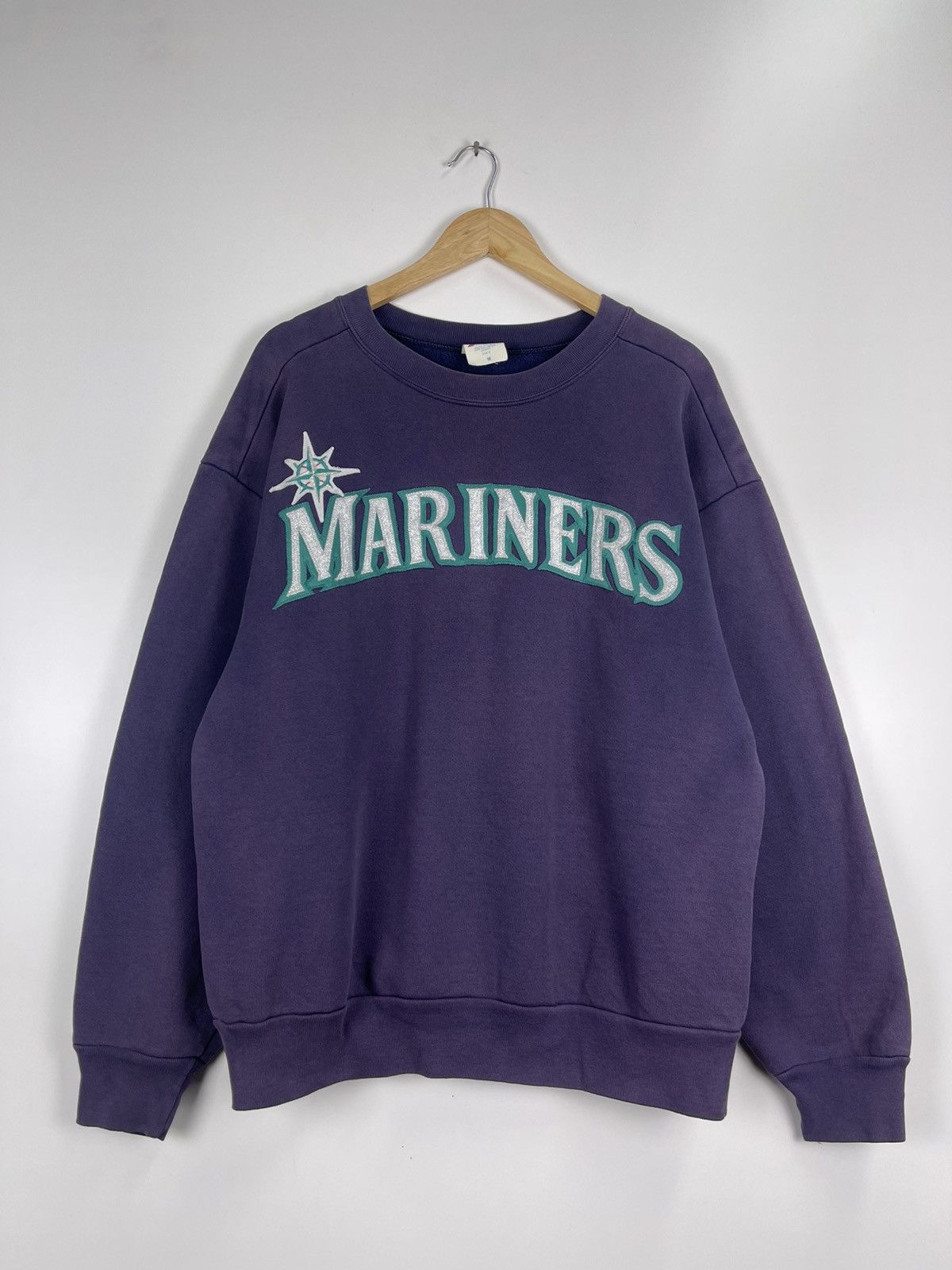 Majestic × Vintage Vintage Mariners Made USA Sweatshirt Size US M / EU 48-50 / 2 - 2 Thumbnail