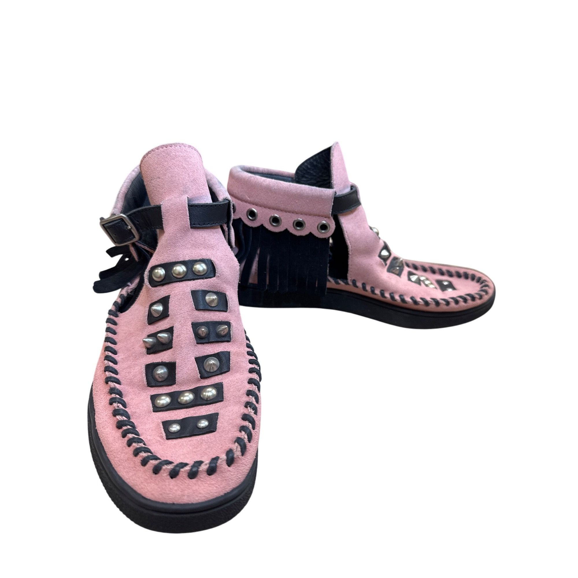 Coach Coach Roccasin Womens Black Leather Studded Moccasin Ankle B Size US 6.5 / IT 36.5 - 1 Thumbnail