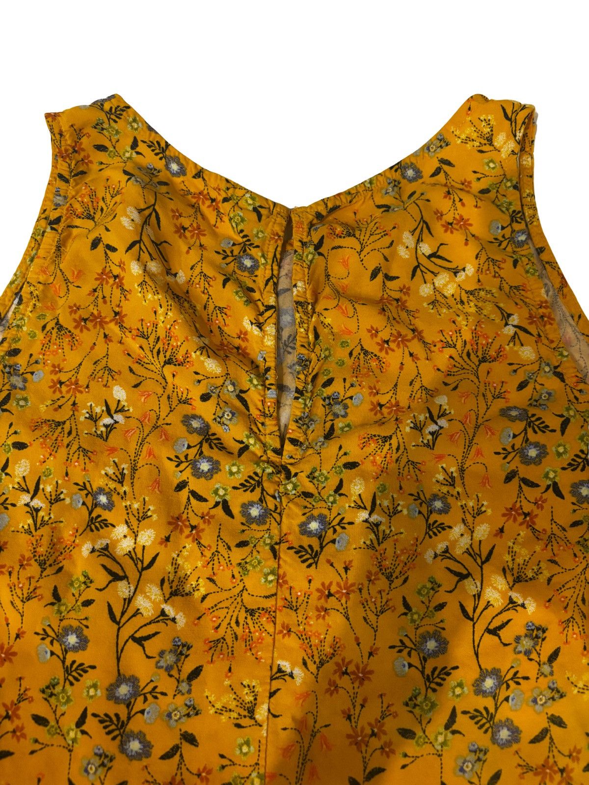 Old Navy Yellow floral Dress.wd2025 Size L / US 10 / IT 46 - 8 Thumbnail