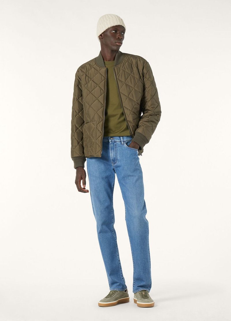 Loro Piana o1w1db10226 FAP0946 Benson Bomber Jacket in Green Size US L / EU 52-54 / 3 - 2 Thumbnail