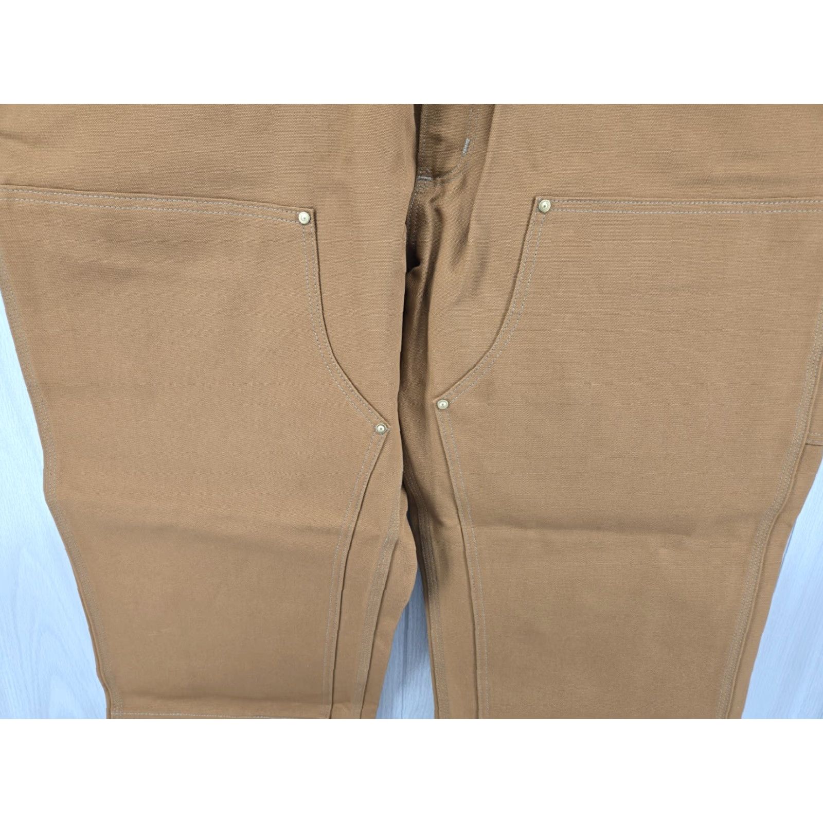 Carhartt VTG Carhartt Double Knee Duck Canvas Pants Made USA 44X30 BRN Dungaree NWT Brown Work Pants Men Size US 44 / EU 60 - 3 Thumbnail
