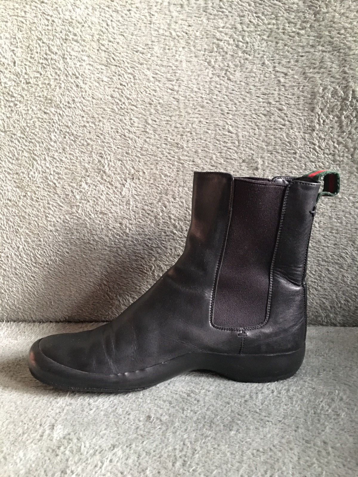 Gucci GUCCI Black Leather Chelsea Ankle Boots Size EU 37 Size US 7 / IT 37 - 8 Thumbnail
