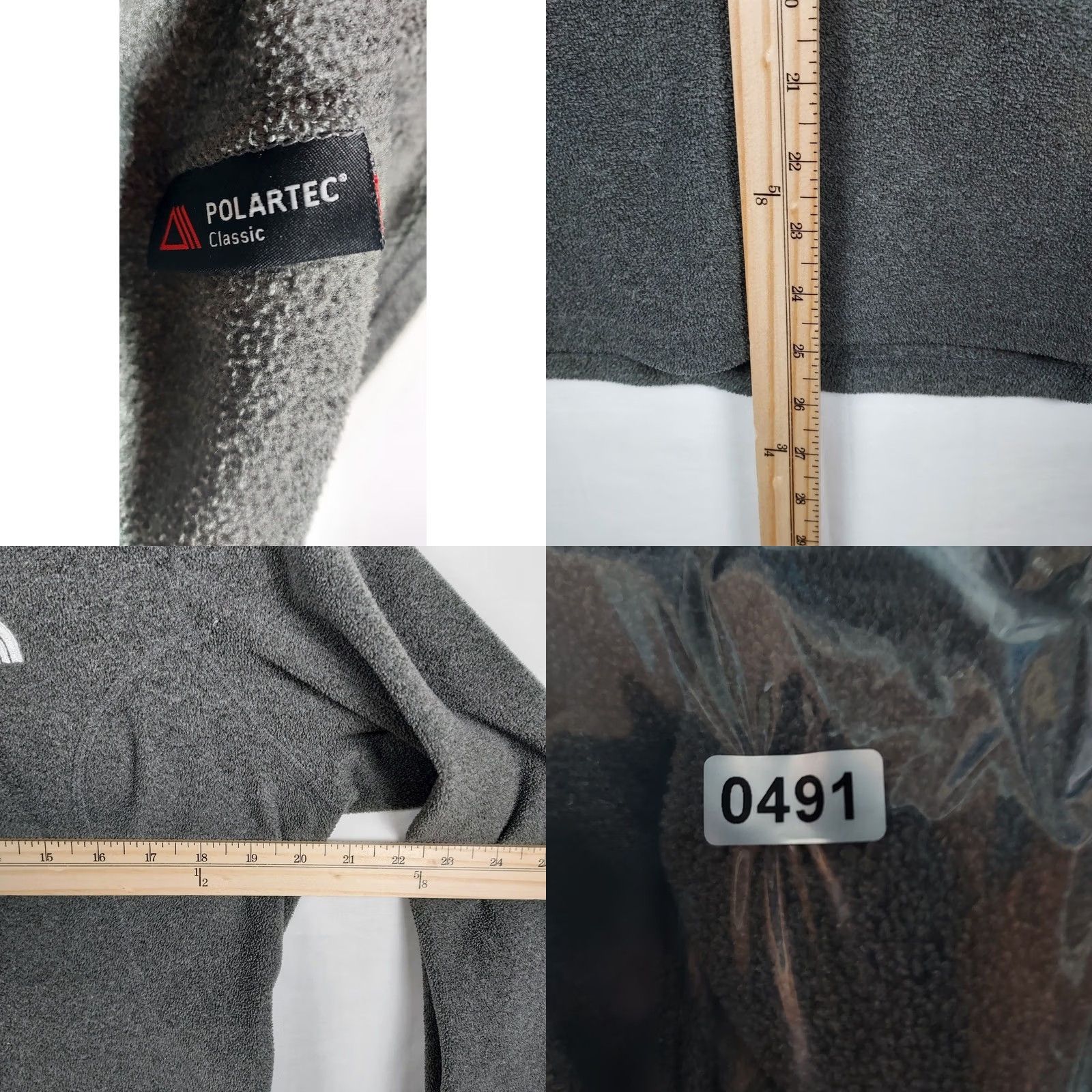 The North Face The North Face Womens Polartec Quarter Zip Fleece Pullover Gray L Outdoor Pullover Long Sleeve Zip Size L / US 10 / IT 46 - 8 Thumbnail
