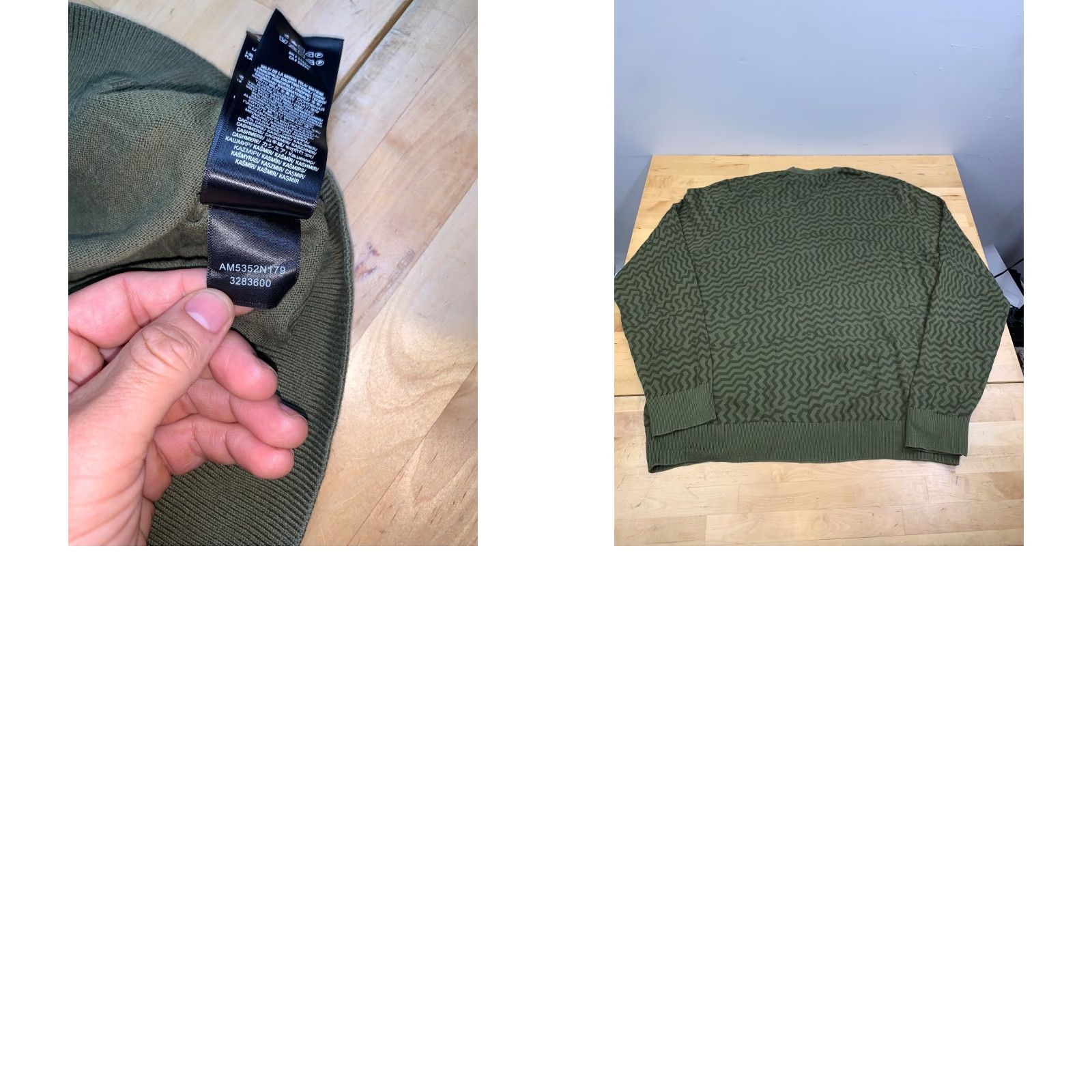 7 For All Mankind 7 for all Mankind Sweater Womens XL Green Cashmere Cotton Knit Pullover Casual Winter Spring Fall Long Sleeve Regular Fit, Solid Pattern Size XL / US 12-14 / IT 48-50 - 8 Thumbnail