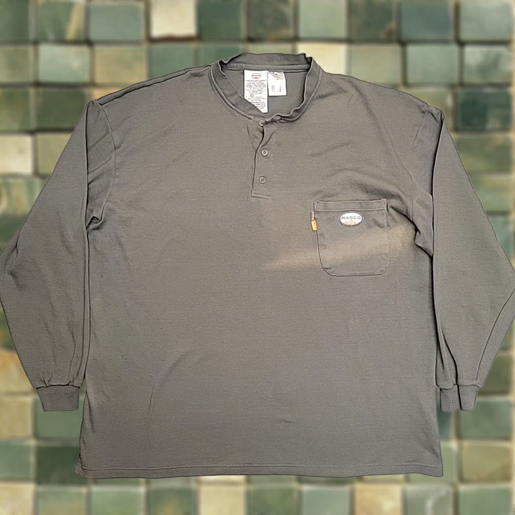 Vintage Rascal FR Shirt Mens 4XL Gray Henley Flame Fire Resistant Long Sleeve Workwear Shirt Mens 4XL Gray Henley Flame Fire Resistant Long Sleeve Workwear Size US XXL / EU 58 / 5 - 1 Thumbnail