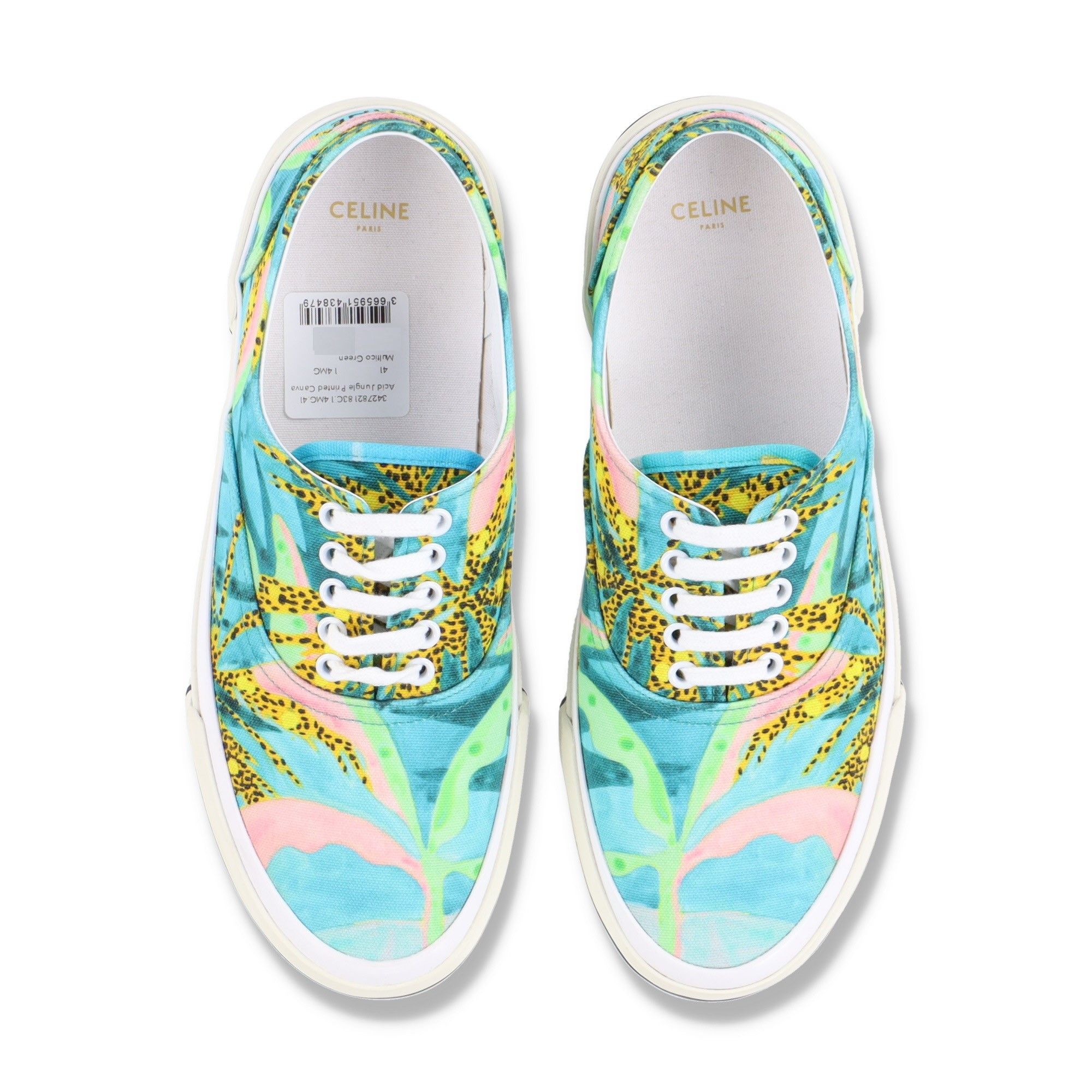 Celine × Hedi Slimane Tyson Reeder Printed Elliot Trainers Size US 8 / IT 38 - 5 Thumbnail