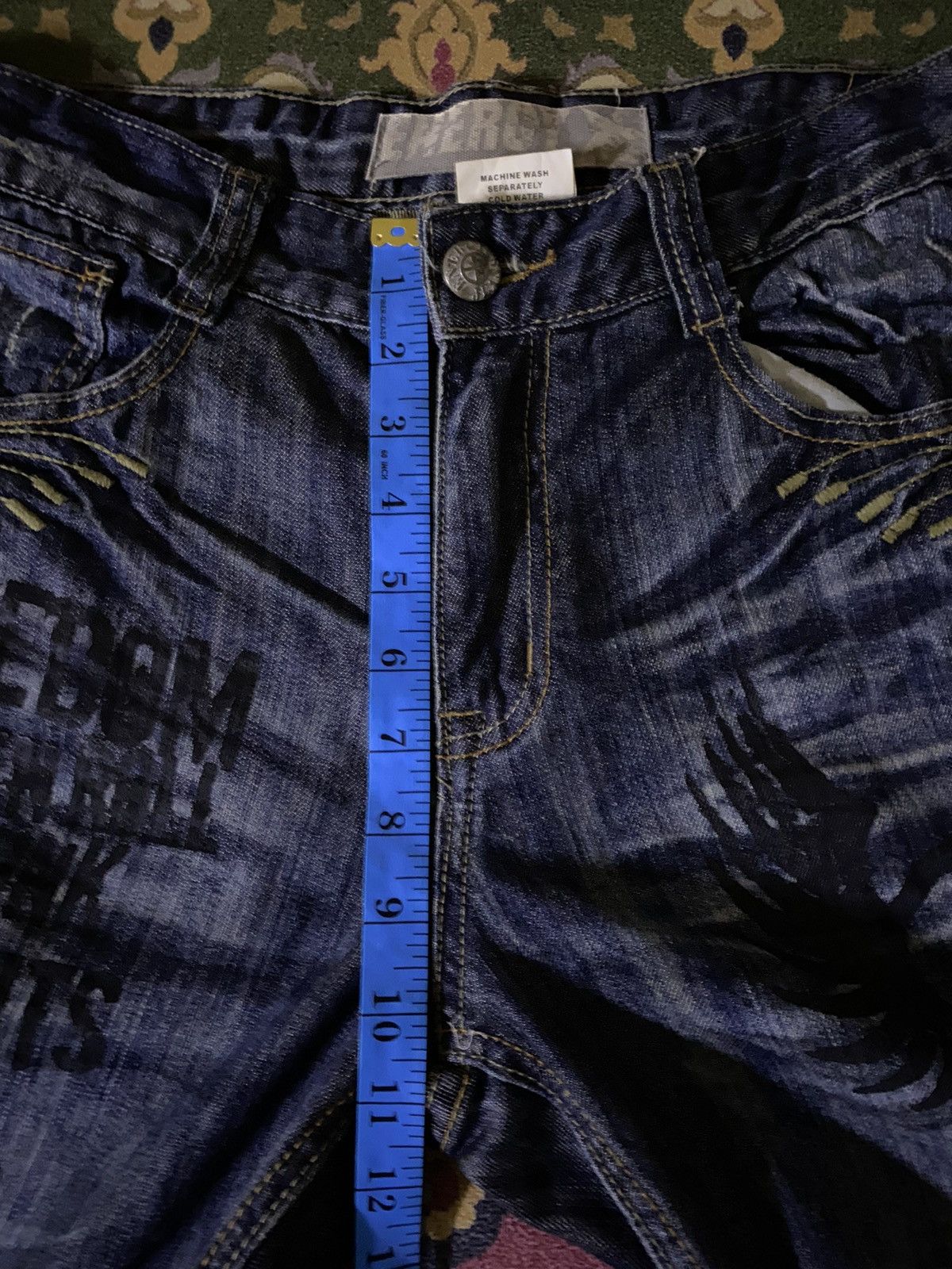 If Six Was Nine Vintage Japanese Brand ENERGY Distressed Denim Punk Style Size US 32 / EU 48 - 17 Thumbnail