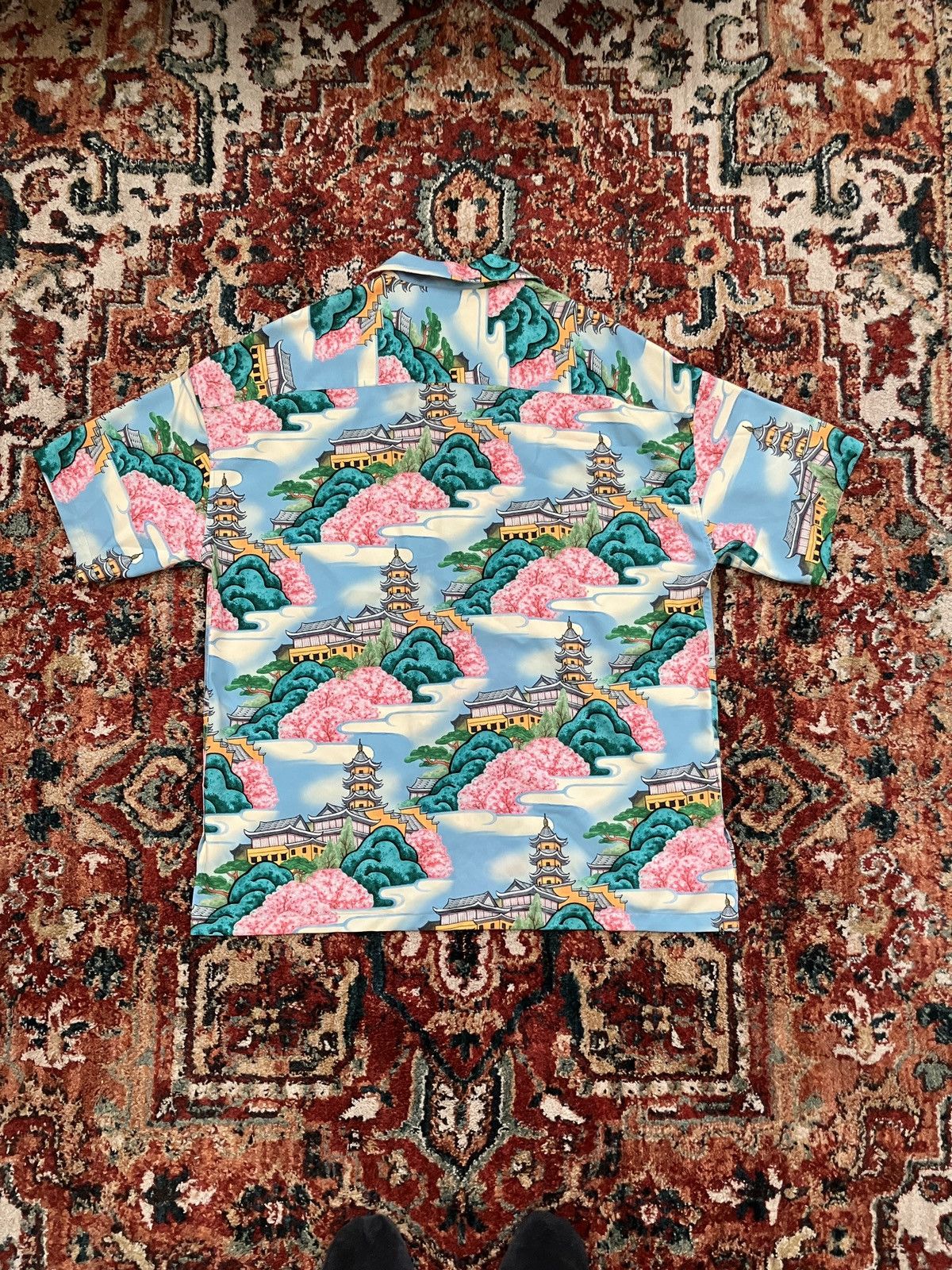 Other Labour Union Temple Painting Aloha Shirt Size M Size US M / EU 48-50 / 2 - 2 Thumbnail