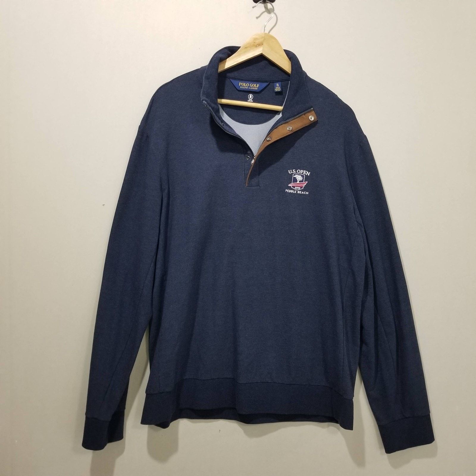 Polo Ralph Lauren Polo Golf Ralph Lauren Pullover XL Navy US Open Pebble Beach Size US XL / EU 56 / 4 - 1 Thumbnail