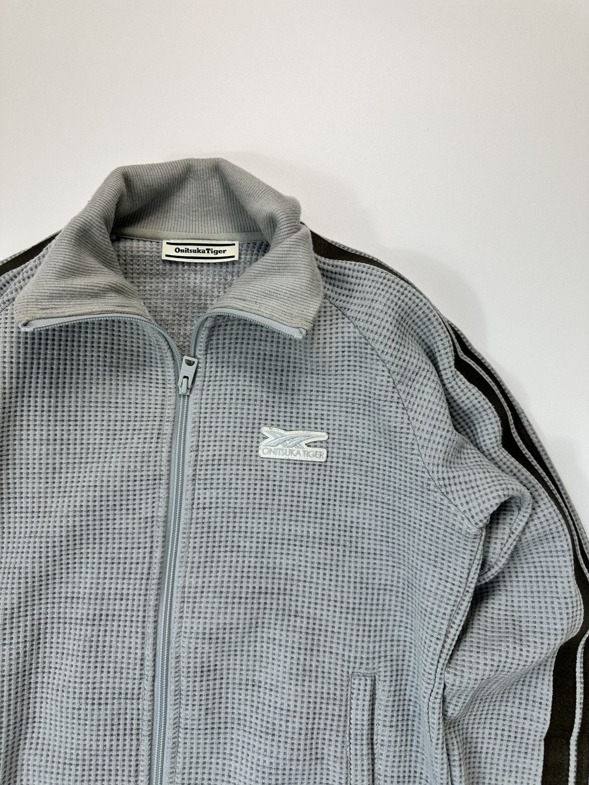 Onitsuka Tiger Onitsuka Tiger Zip Track Jacket Men's Logo Gray Size US S / EU 44-46 / 1 - 5 Thumbnail