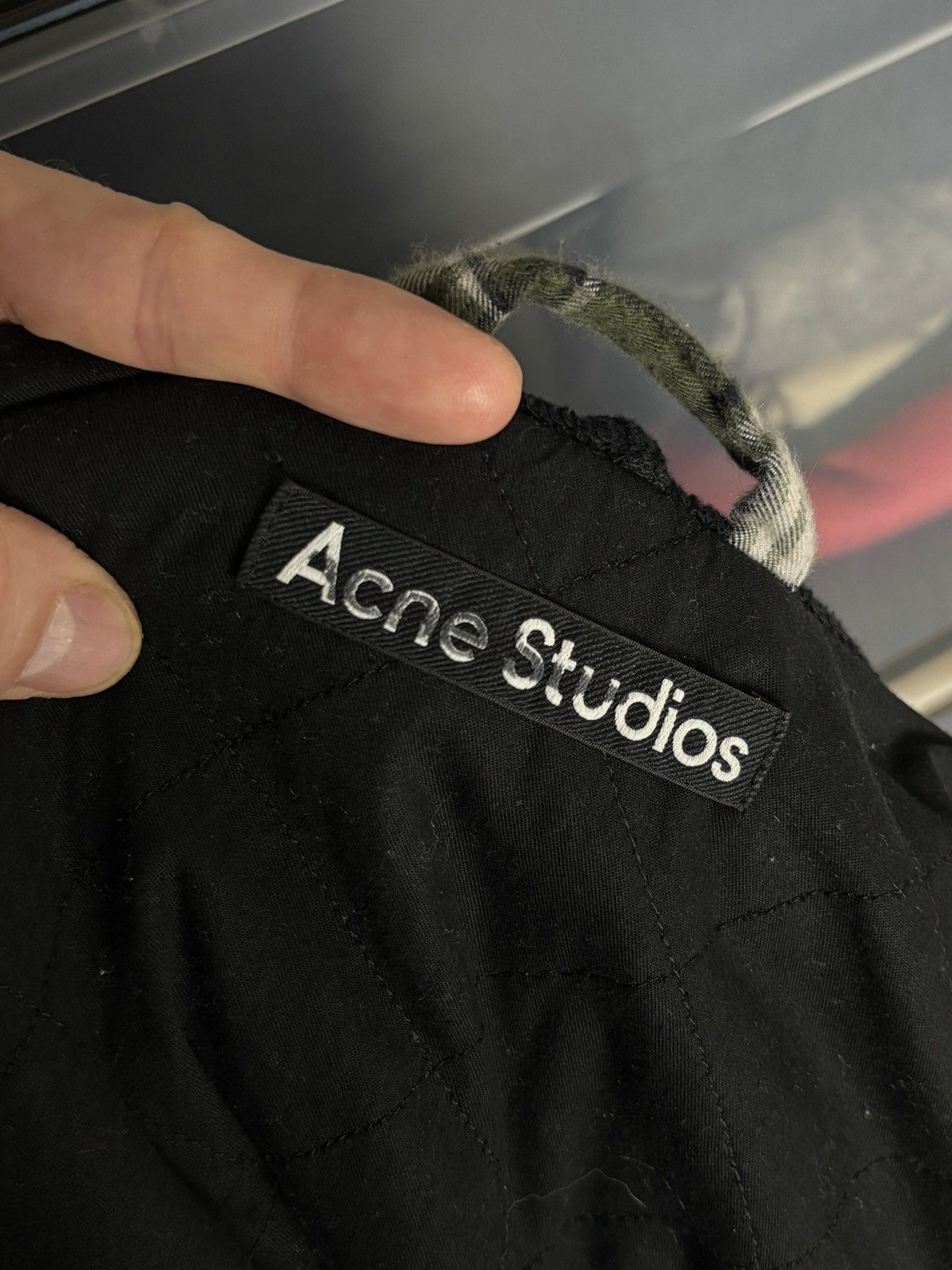 Acne Studios Acne Studios Oversized Checked Hooded Jacket Face Logo Size US XS / EU 42 / 0 - 9 Thumbnail