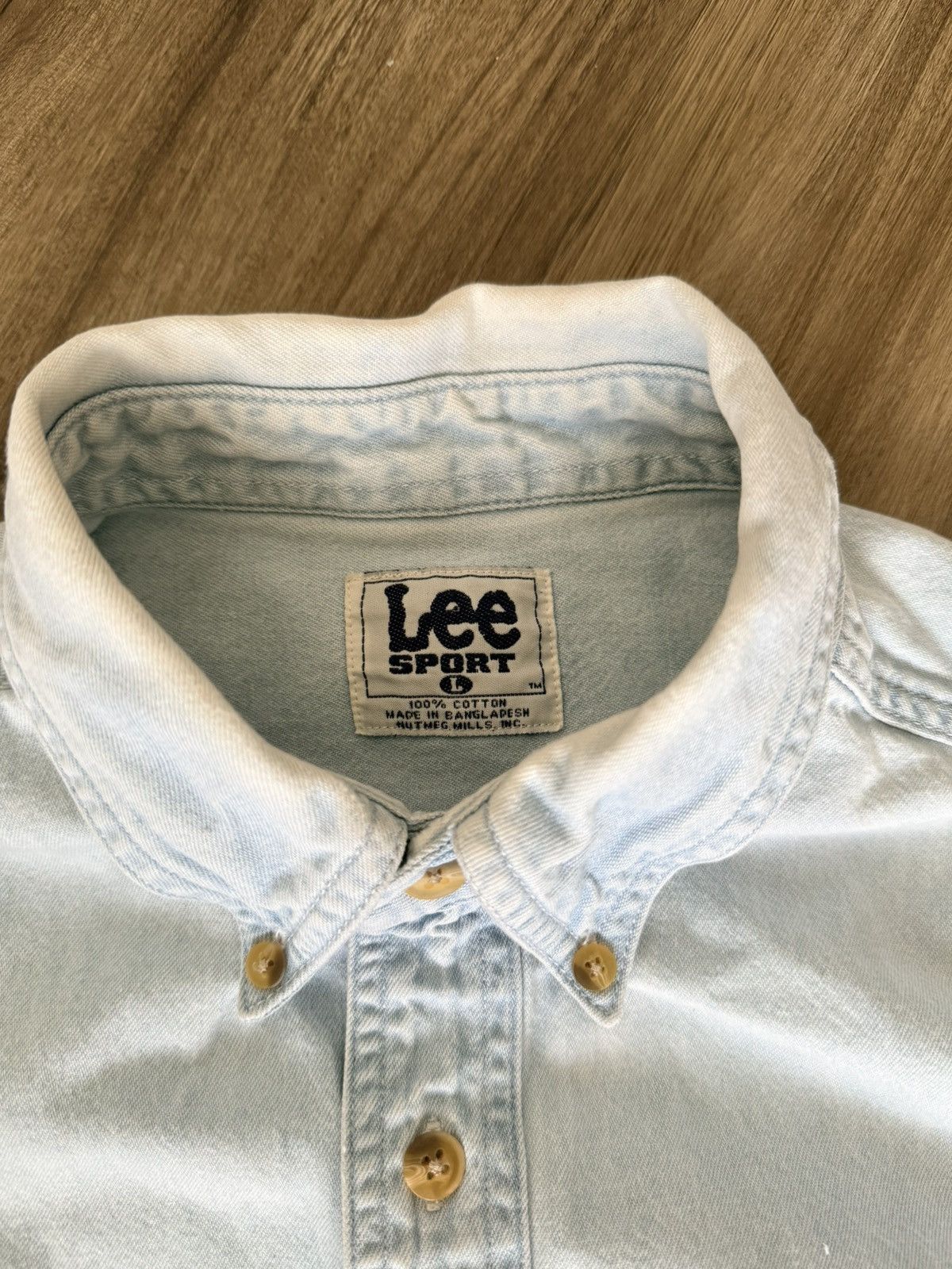 Lee Vintage Lee Denver Broncos Denim Button Up Embroidered logo Size US L / EU 52-54 / 3 - 3 Thumbnail