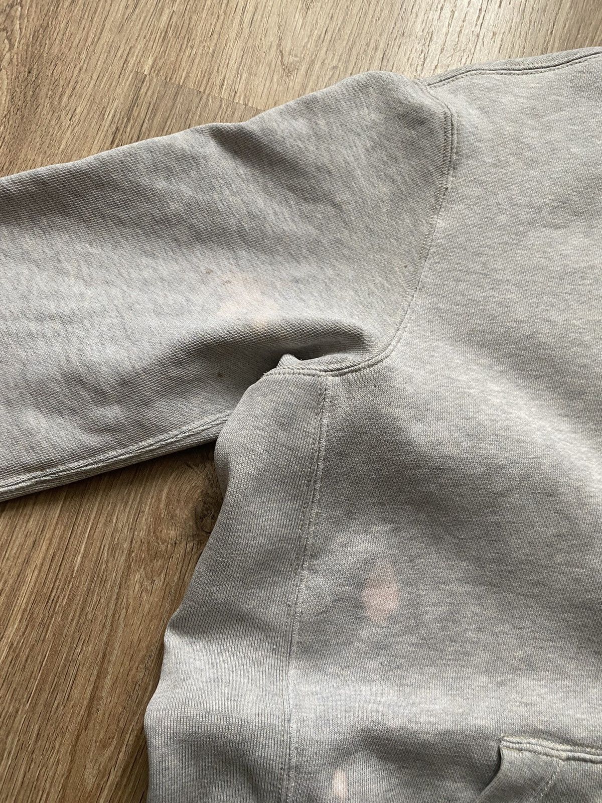 Polo Ralph Lauren × Vintage Vintage Polo Ralph Lauren Y2K tight light grey zip hoodie Size US L / EU 52-54 / 3 - 4 Thumbnail
