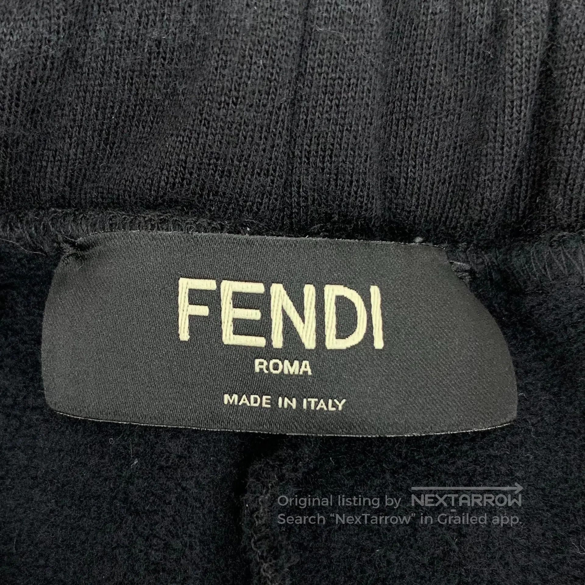 Fendi FENDI Black cotton casual trousers| Size US 30 / EU 46 - 6 Thumbnail