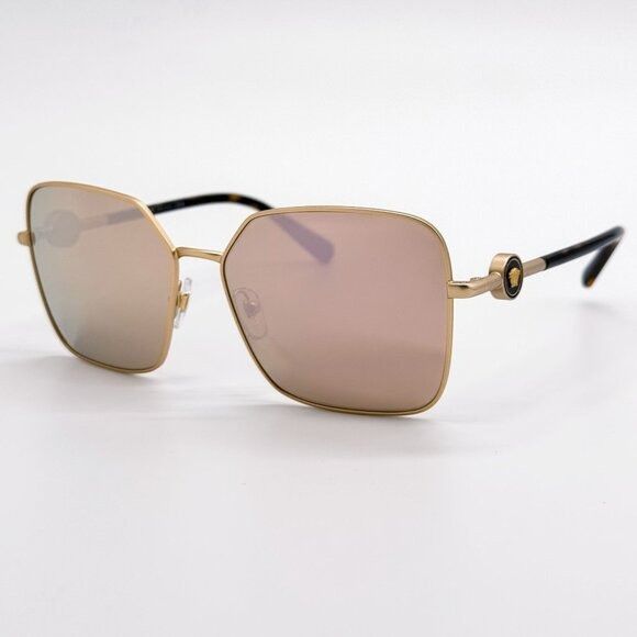 Versace NEW VERSACE SUNGLASSES VE2227 1410/5A GOLD WOMEN EYEWEAR VE2 Size ONE SIZE - 2 Thumbnail