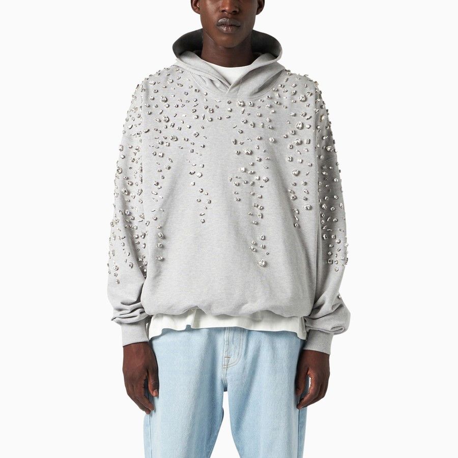 1989 STUDIO o1d2blof1124 Crystals Sweatshirt Hoodie in Grey Size US L / EU 52-54 / 3 - 3 Thumbnail
