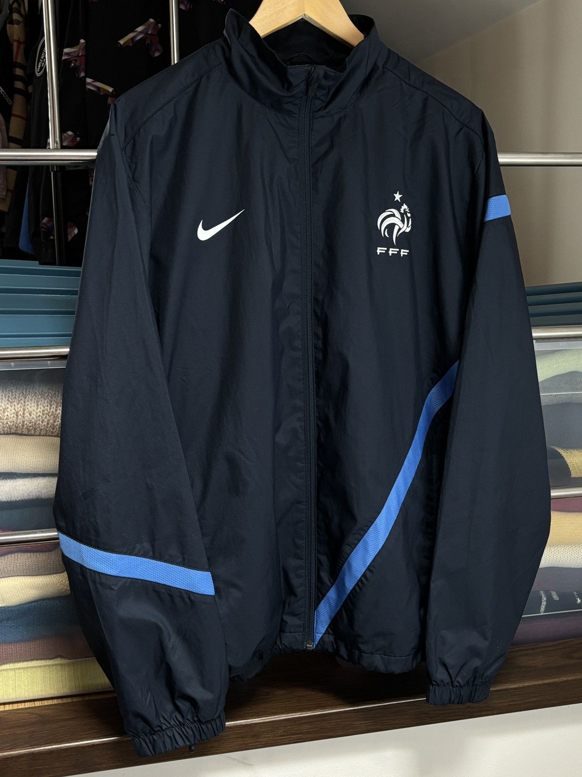 Nike Nike France Zip Training Track Jacket Football Soccer Size US XL / EU 56 / 4 - 2 Thumbnail