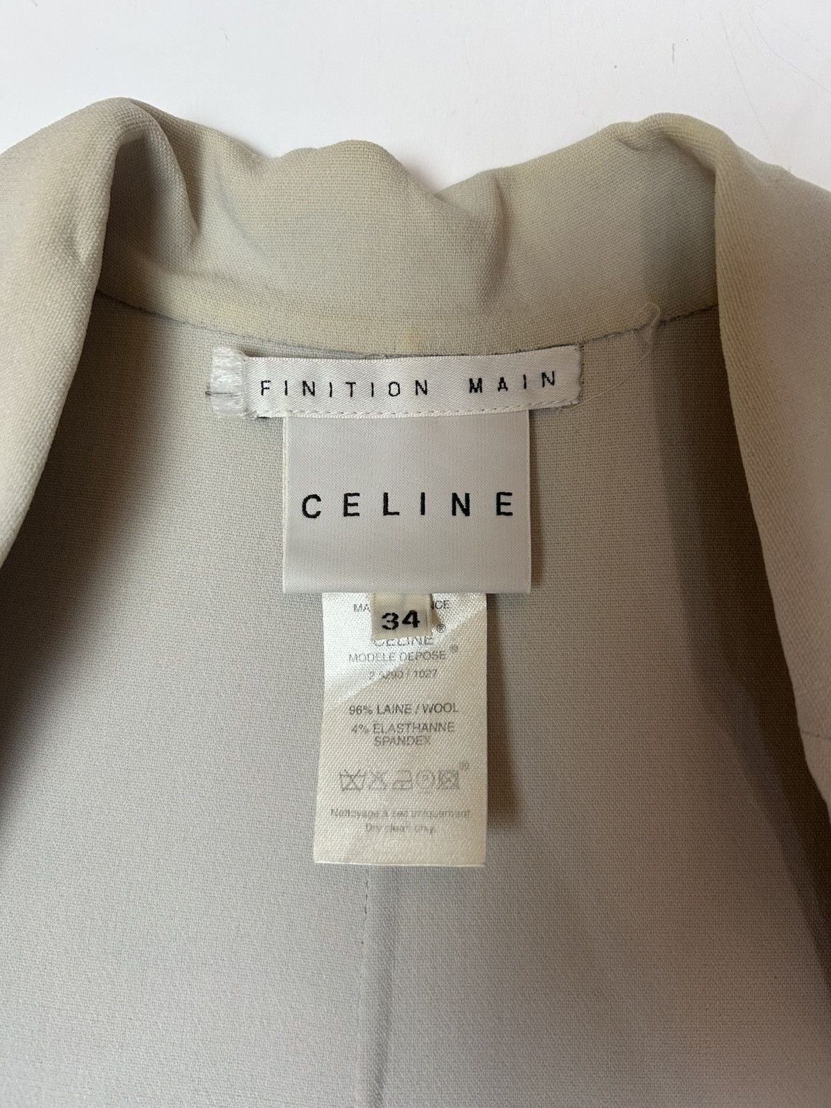 Celine × Designer CELINE WOOL BLAZER Size XS / US 0-2 / IT 36-38 - 5 Thumbnail