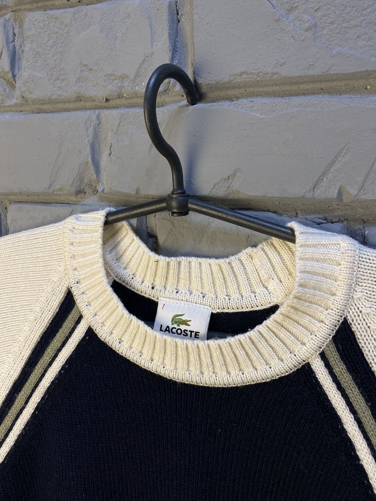 Lacoste × Vintage vintage lacoste sweater 90s men Sz 7 Size US XXL / EU 58 / 5 - 4 Thumbnail