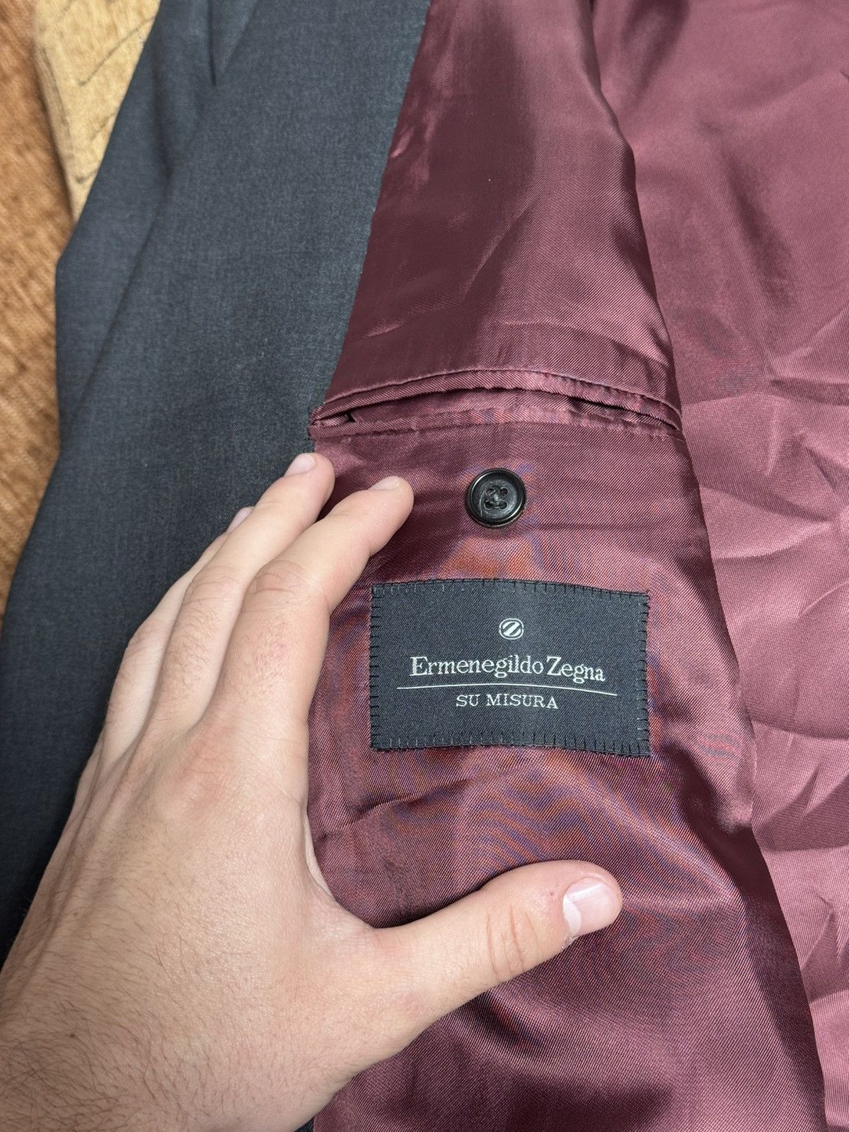 Ermenegildo Zegna Ermenegildo Zegna Su Misura Milmil Suit Jacket size 54 Size 54R - 4 Thumbnail