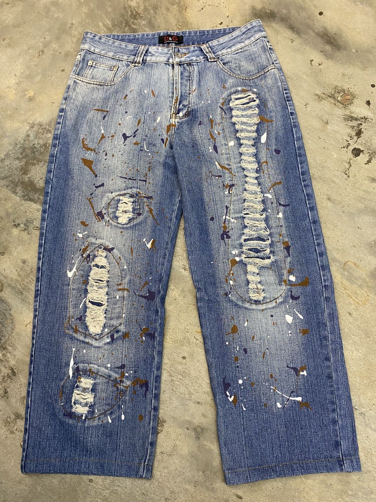 Dolce & Gabbana × Jean Splater distressed dolcegabbana archive pant Size US 35 - 8 Thumbnail