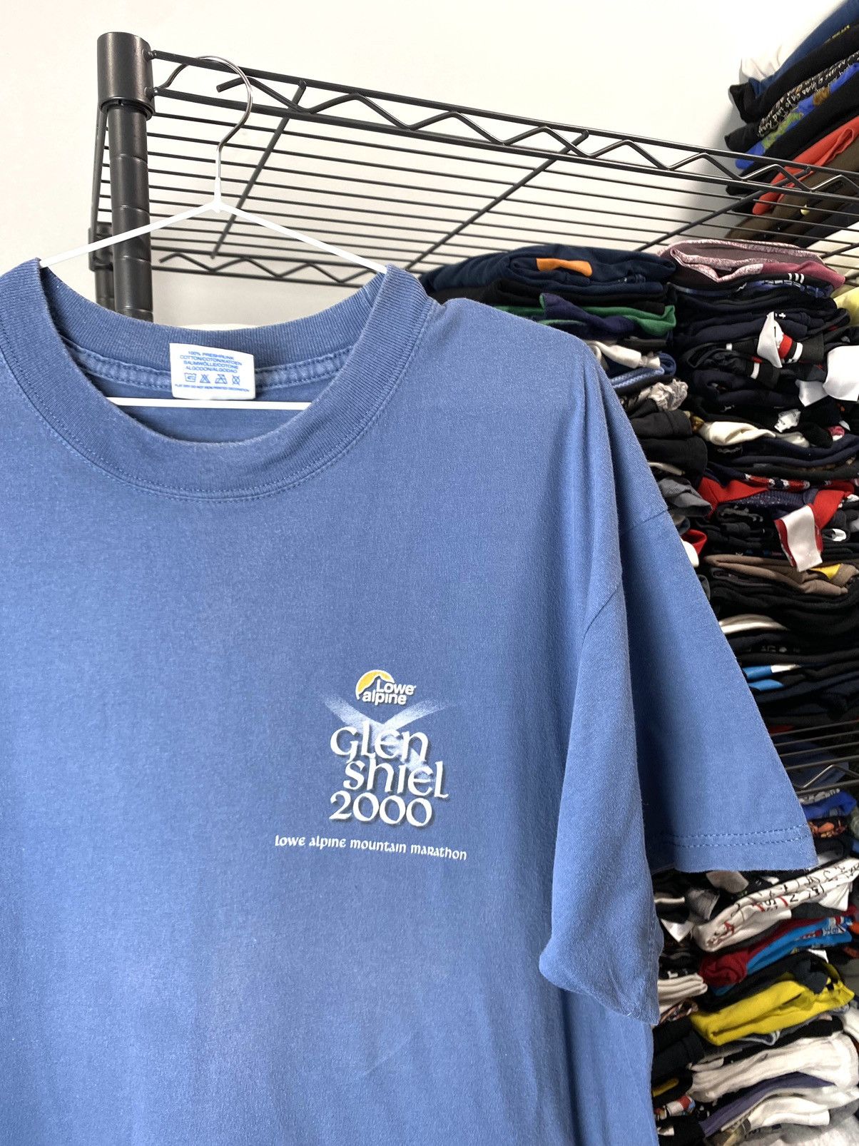 Vintage 00’s Vintage Lowe Alpine Mountain Marathon T Shirt Gorpcore Size US L / EU 52-54 / 3 - 3 Thumbnail