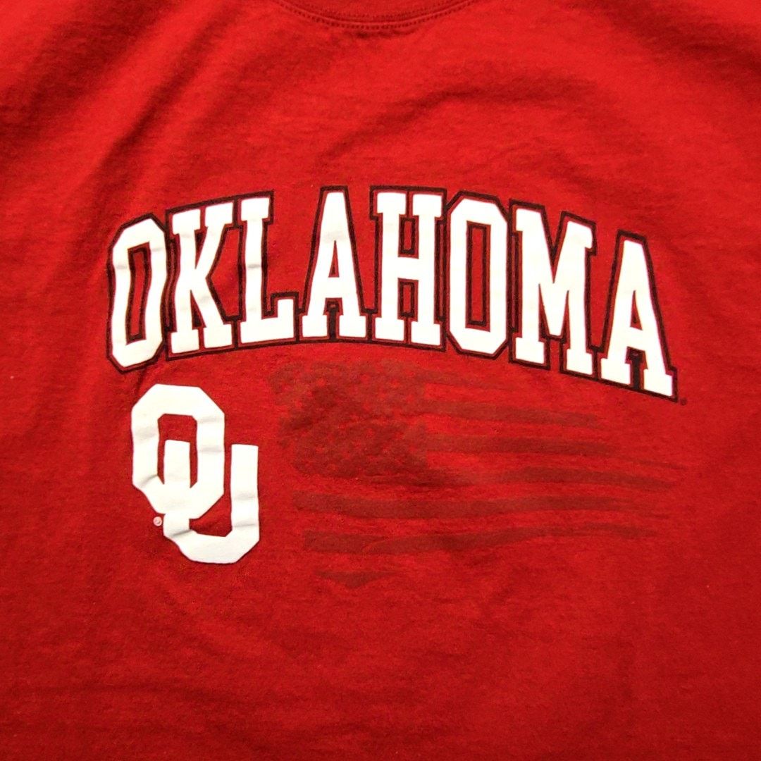 Hanes Oklahoma Sooners Football Shirt Graphic Red L University Tee Size US L / EU 52-54 / 3 - 2 Thumbnail