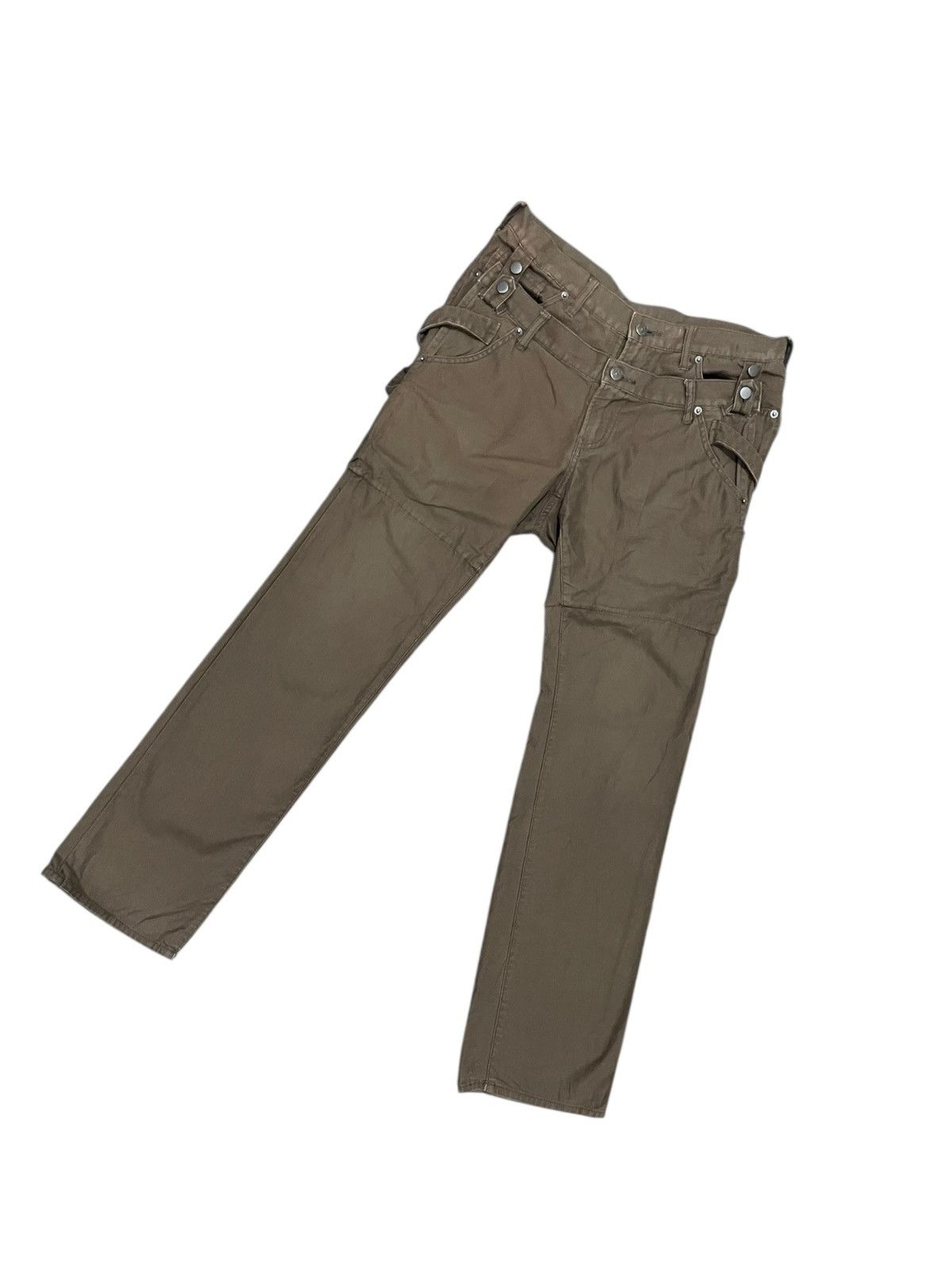 If Six Was Nine PPFM Double Waist Punk Rock Pants Size US 32 / EU 48 - 5 Thumbnail