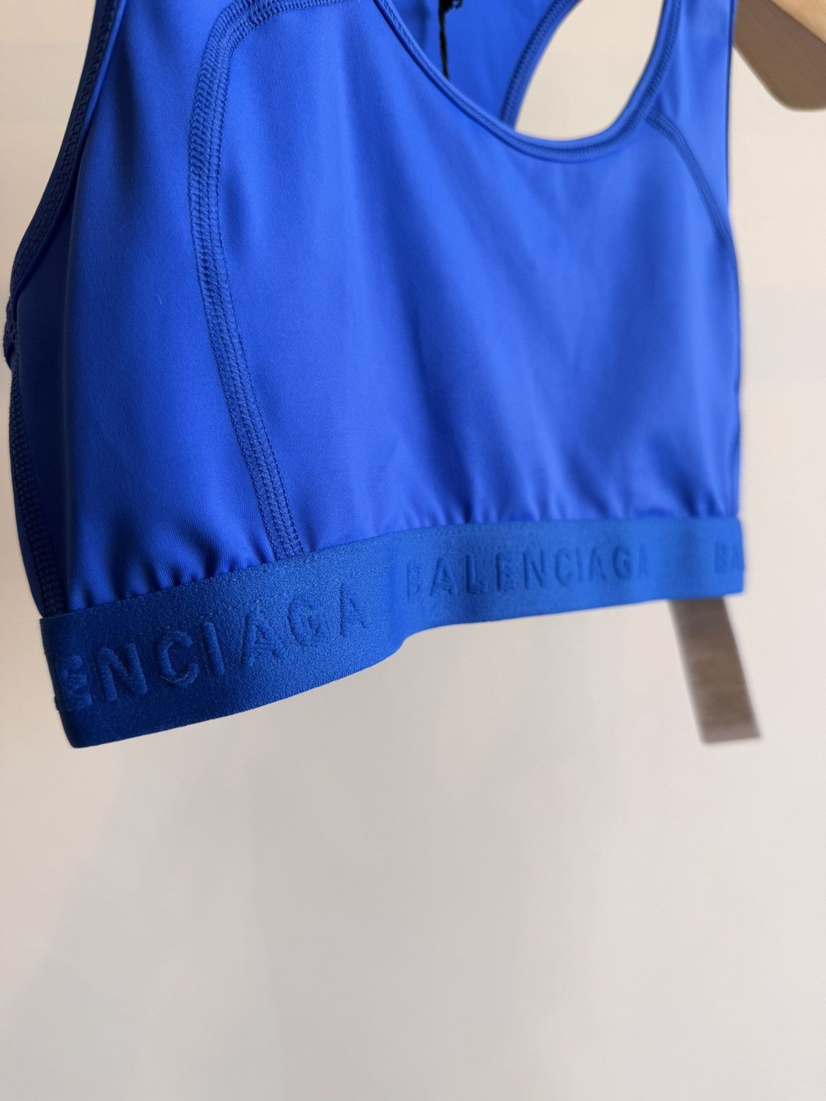 Balenciaga NWT Balenciaga Sports Bra Logo Blue Racerback Size M Size M / US 6-8 / IT 42-44 - 3 Thumbnail