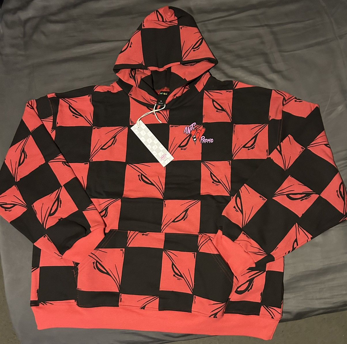 Matty Boy Matty Boy Anti Promo Ninety Nine Eyes Pullover Hoodie Red XL Size US XL / EU 56 / 4 - 1 Thumbnail