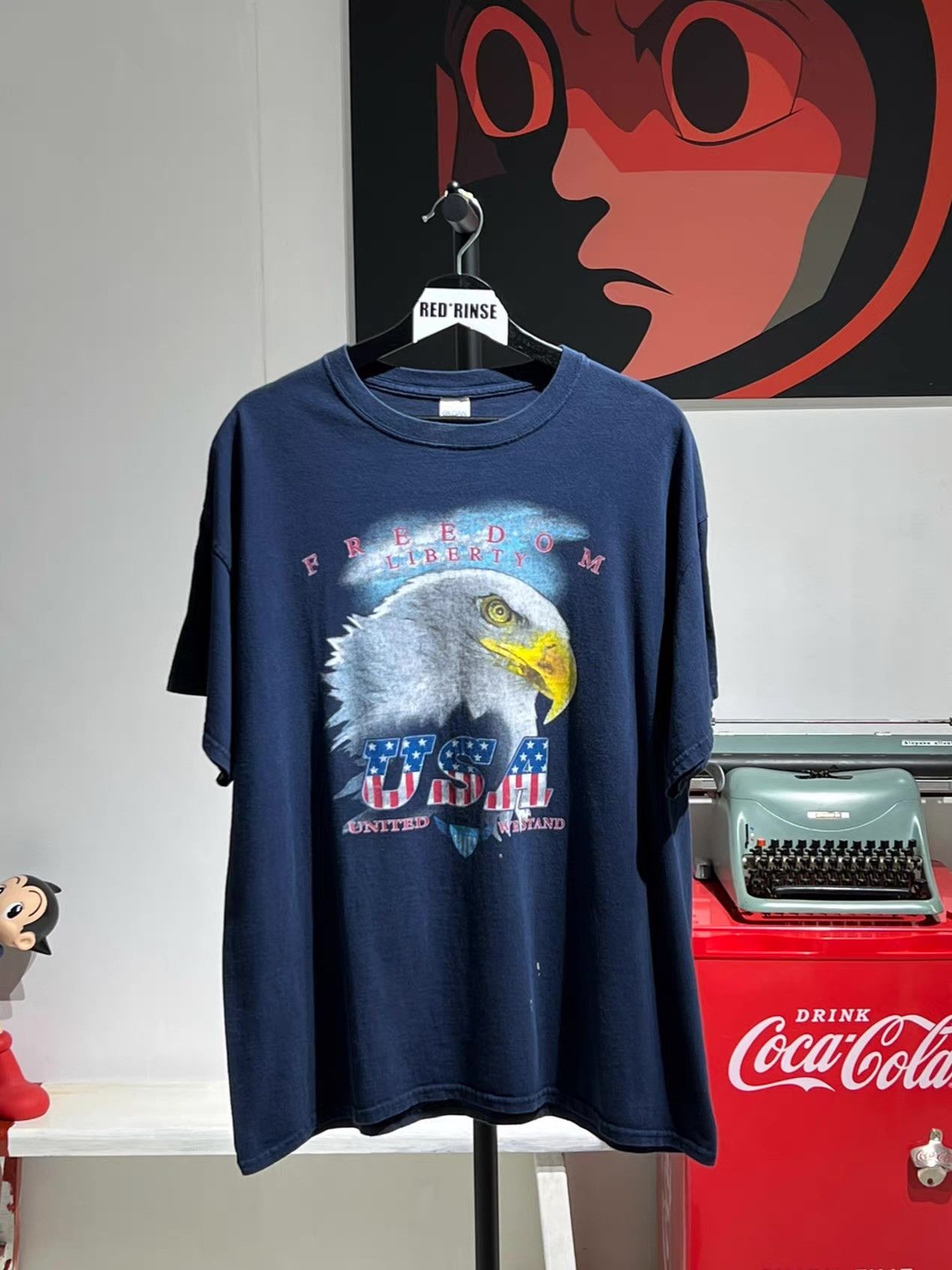 Vintage Vintage * Eagle Tee American Eagle Q13 Size US L / EU 52-54 / 3 - 1 Thumbnail
