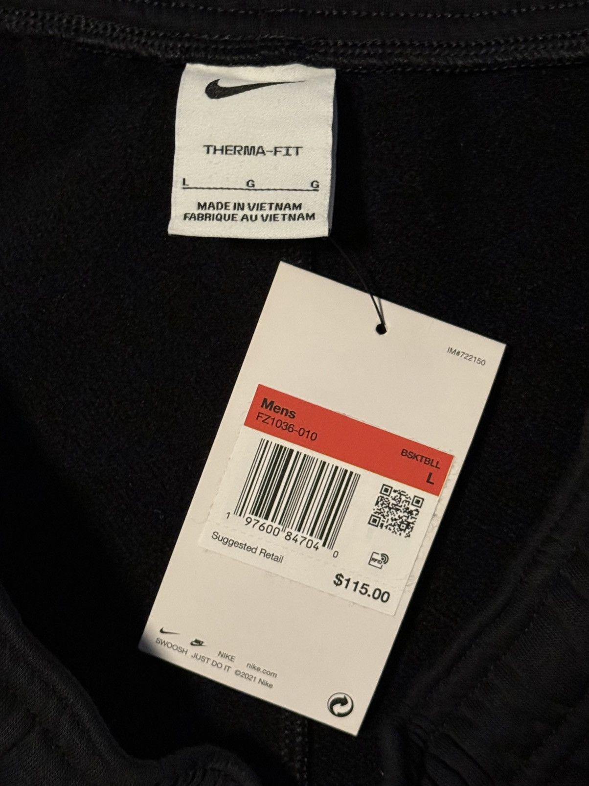 Nike Nike LeBron Standard Issue Therma-FIT Sweatpants BNWT Size US 34 / EU 50 - 8 Thumbnail
